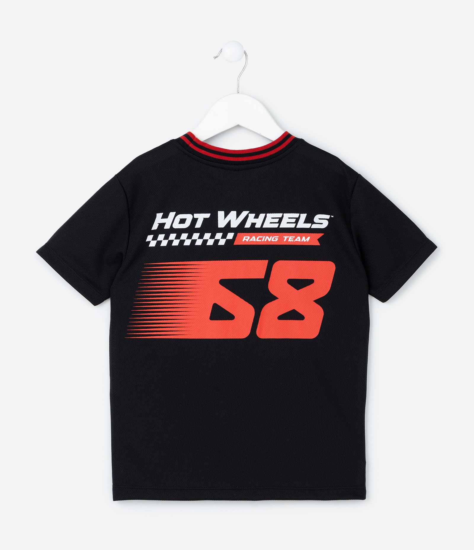 Camiseta Infantil com Estampa Frente e Costas Hot Wheels - Tam 5 a 14 Anos Preto 2
