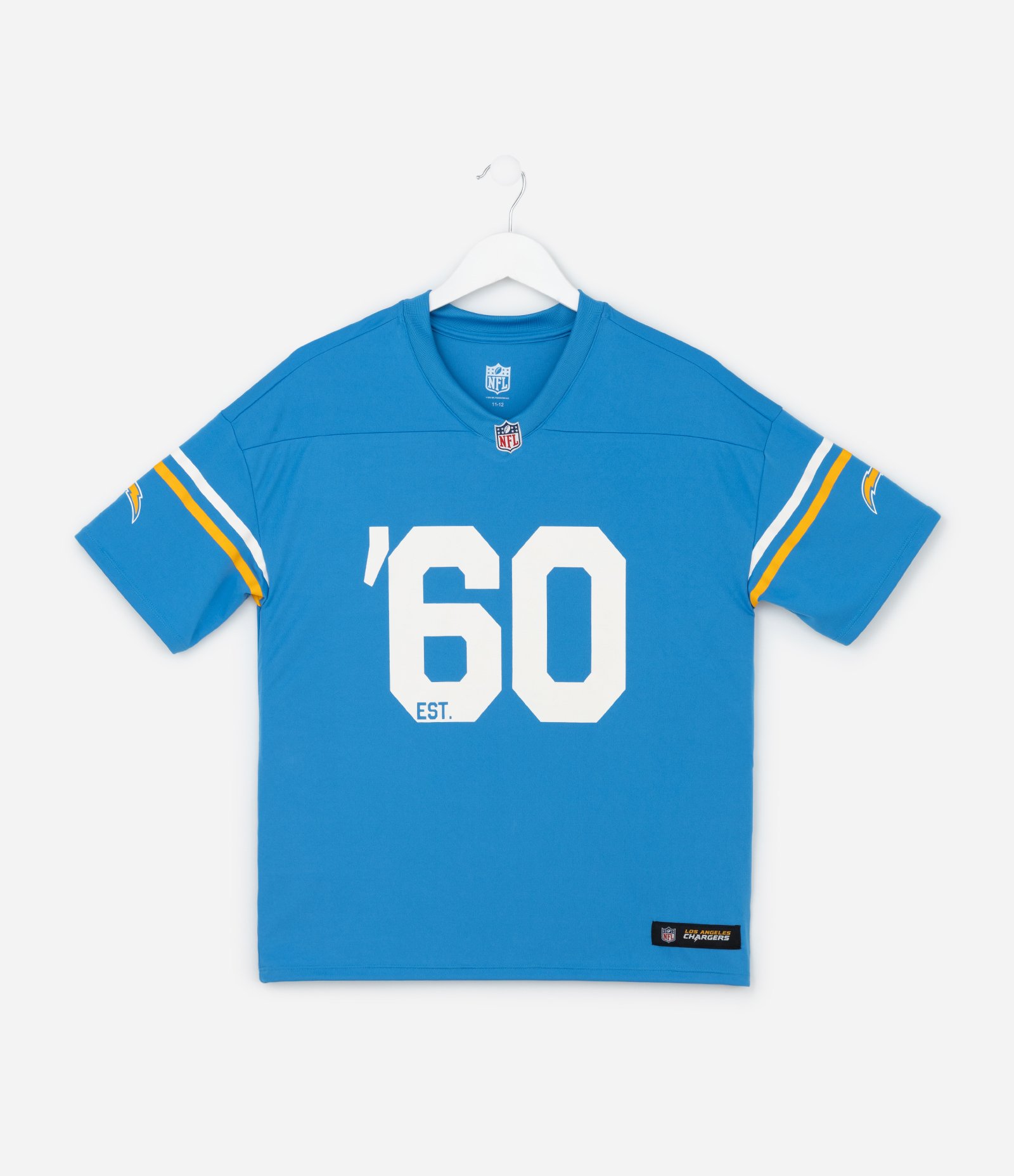 Camiseta Esportiva Infantil Estampa Los Angeles Chargers NFL - Tam 5 a 14 Anos Azul 2