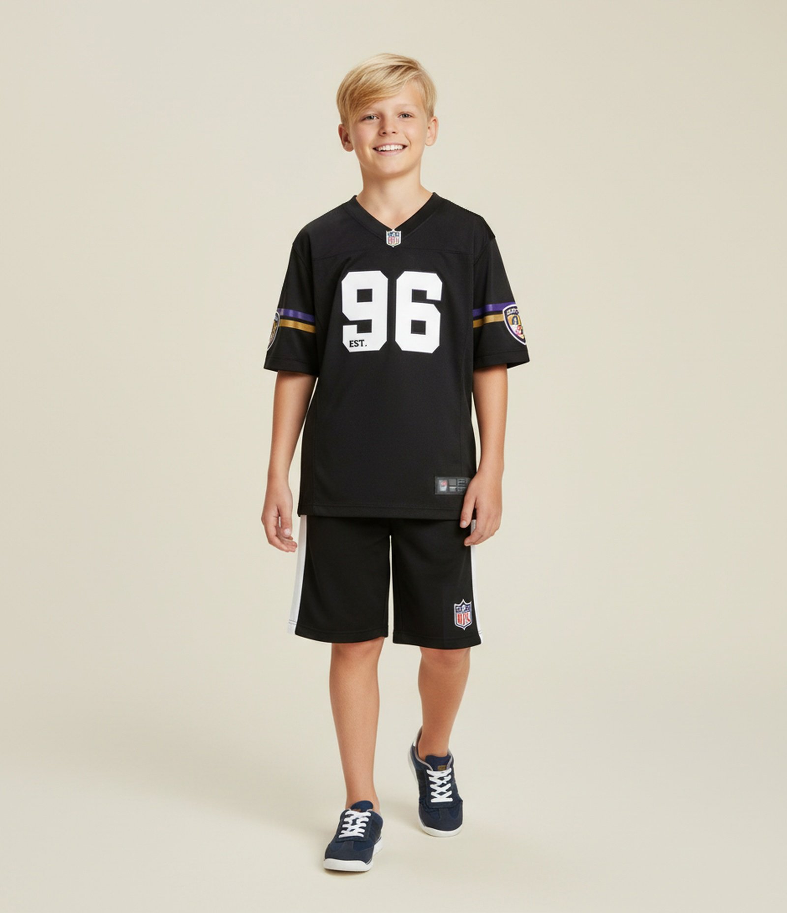 Camiseta Infantil Oversized com Tecnologia Dry - Tam 5 a 14 Anos Preto 1