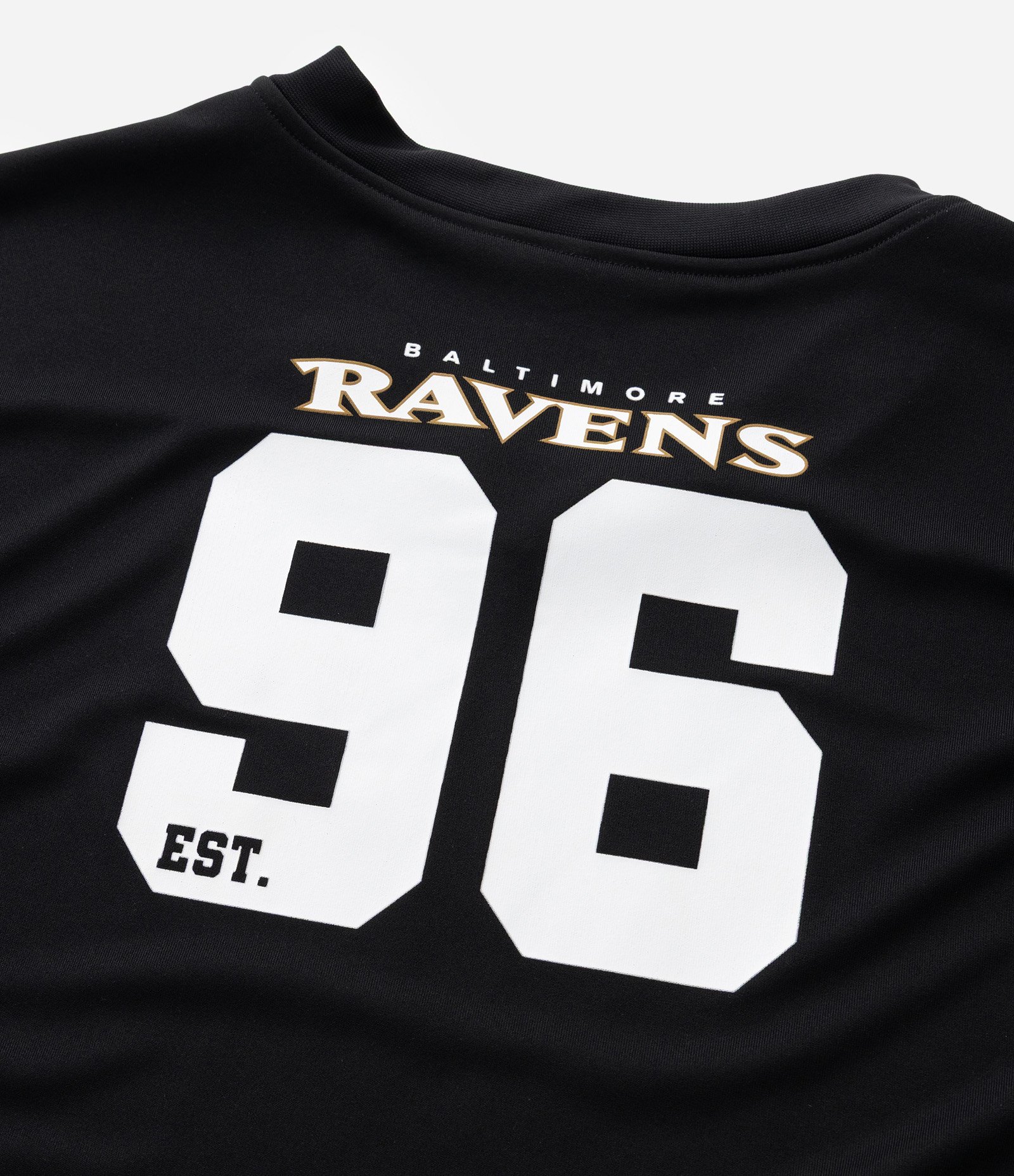 Camiseta Infantil Oversized com Tecnologia Dry Ravens NFL - Tam 5 a 14 Anos Preto 9