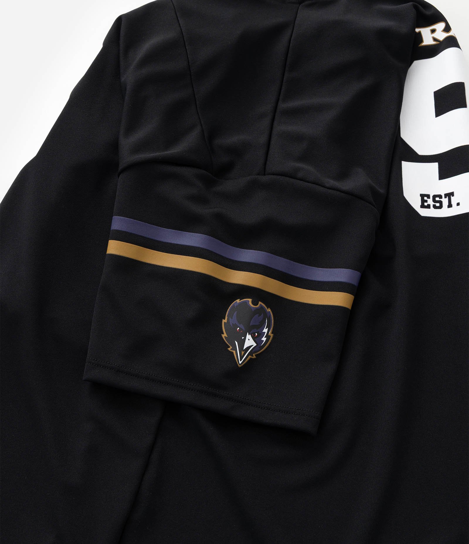 Camiseta Infantil Oversized com Tecnologia Dry Ravens NFL - Tam 5 a 14 Anos Preto 4