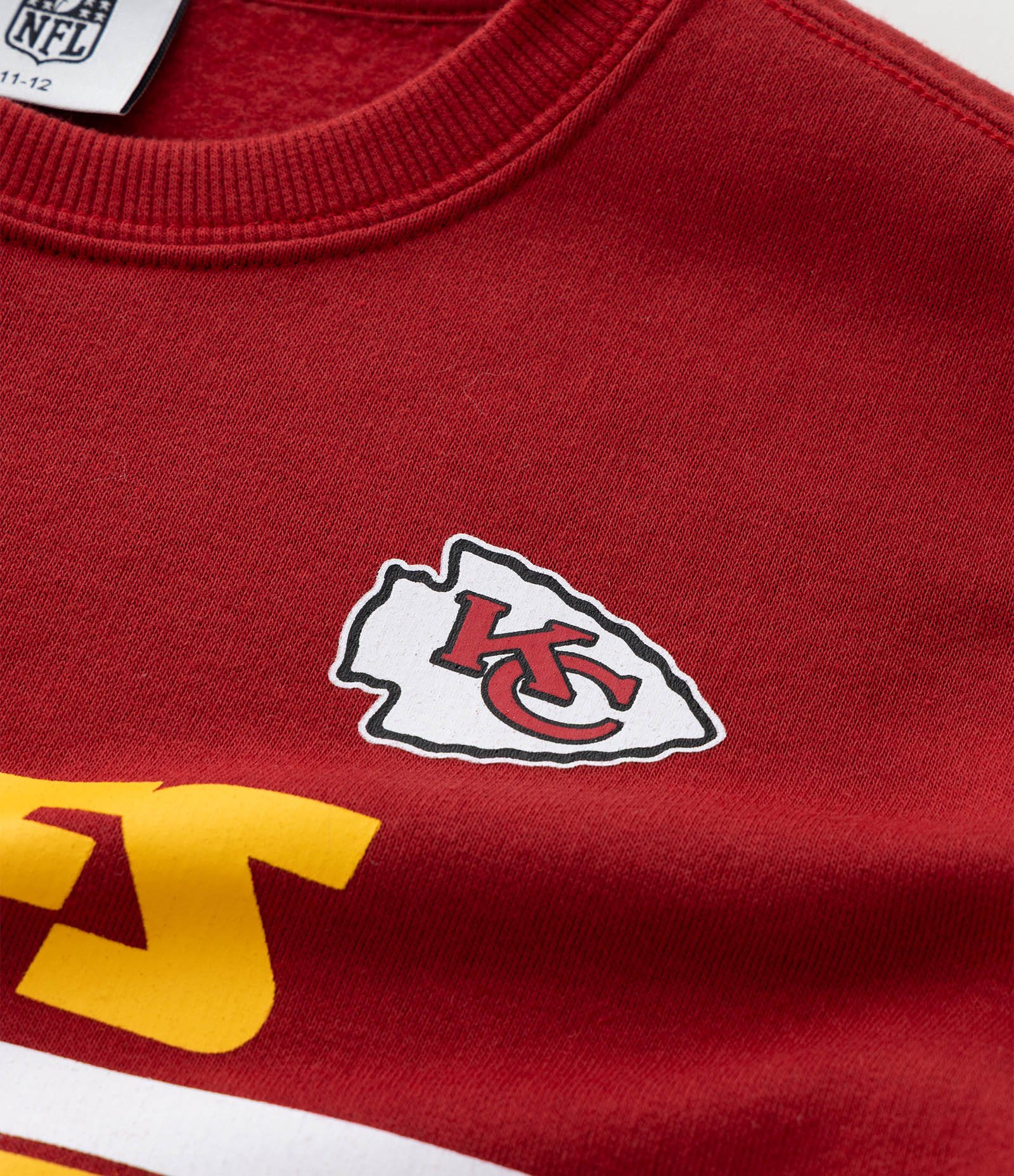 Casaco Infantil em Moletom com Estampa Chiefs NFL - Tam 5 a 14 Anos Vermelho 6