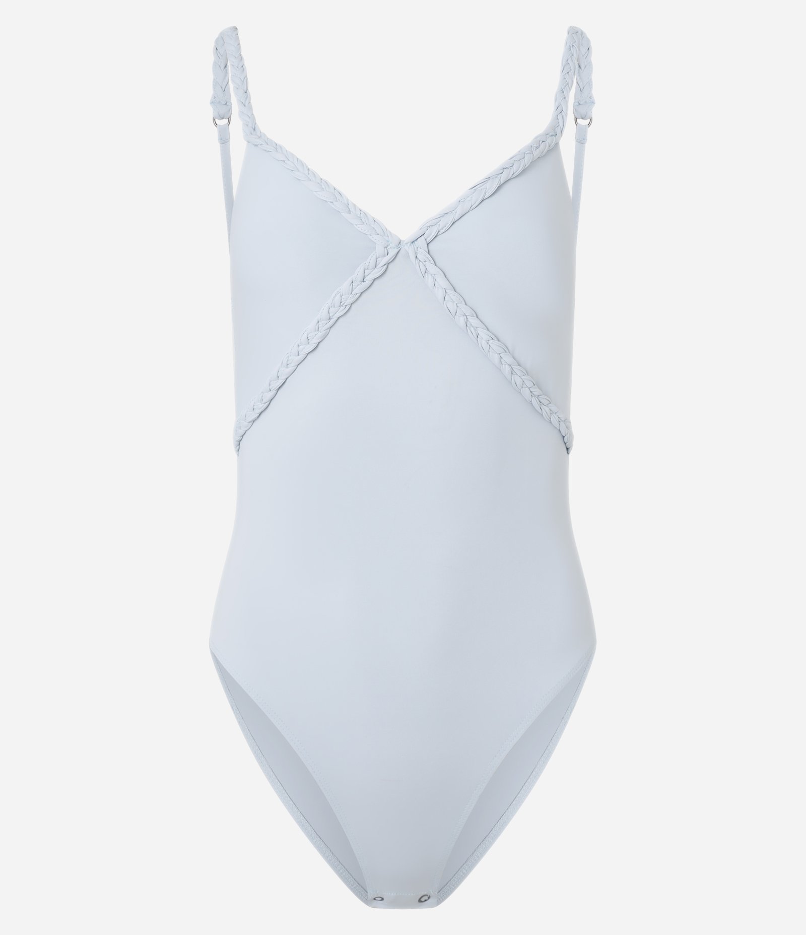 Body em Microfibra com Detalhe Trançado Azul 5