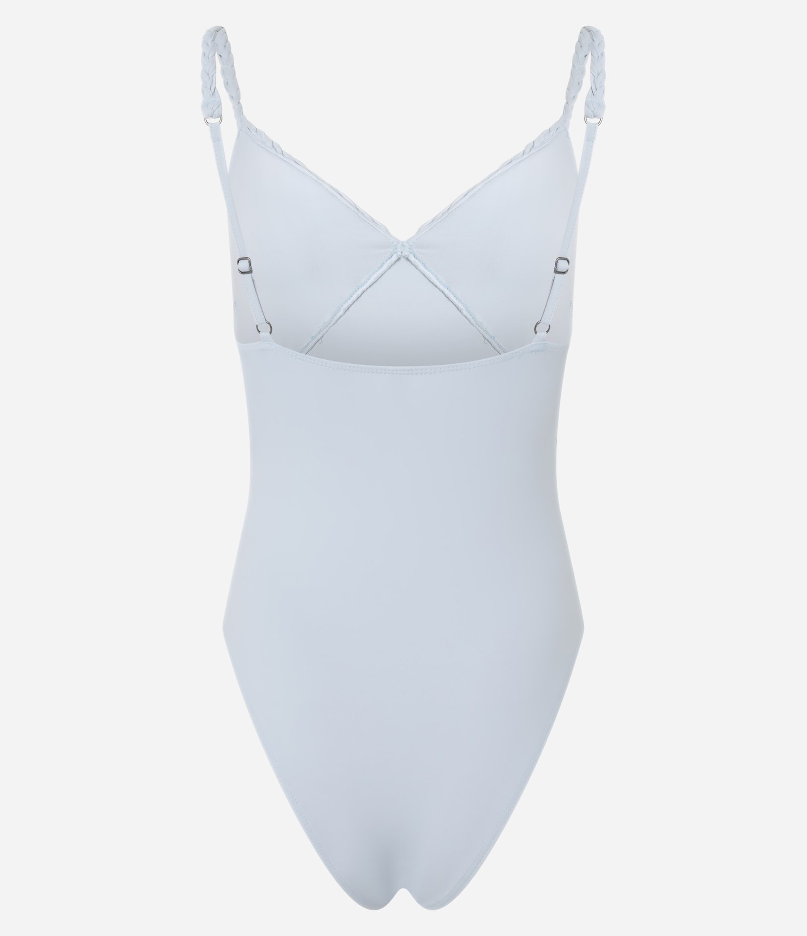 Body em Microfibra com Detalhe Trançado Azul 7