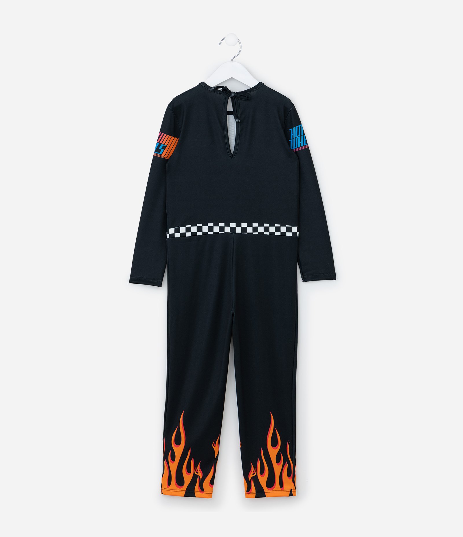 Macacão Infantil com Luvas e Estampa Hot Wheels - Tam 3 a 8 Anos Preto 2