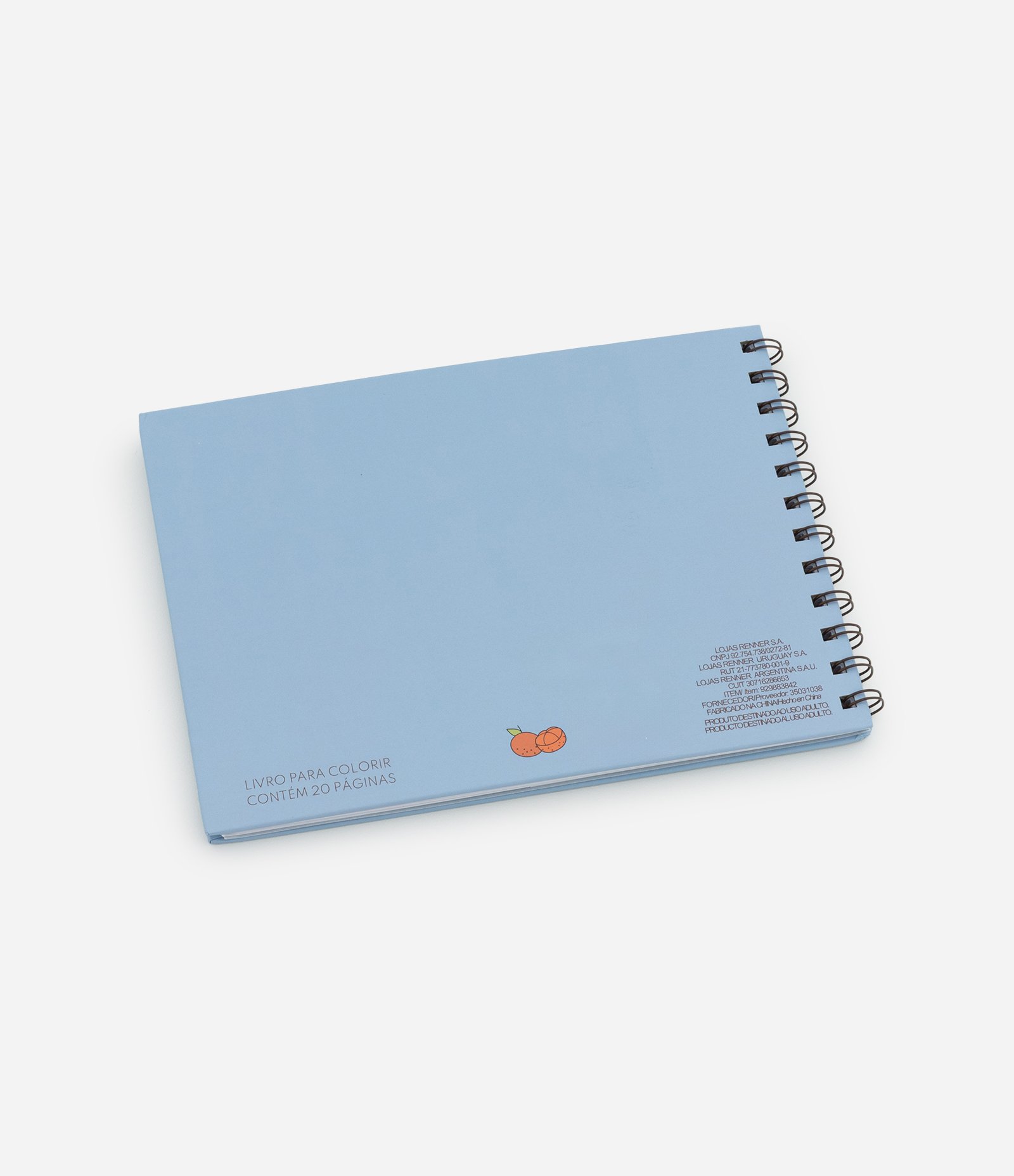 Caderno para Colorir com Estampa Capivaras Azul 2