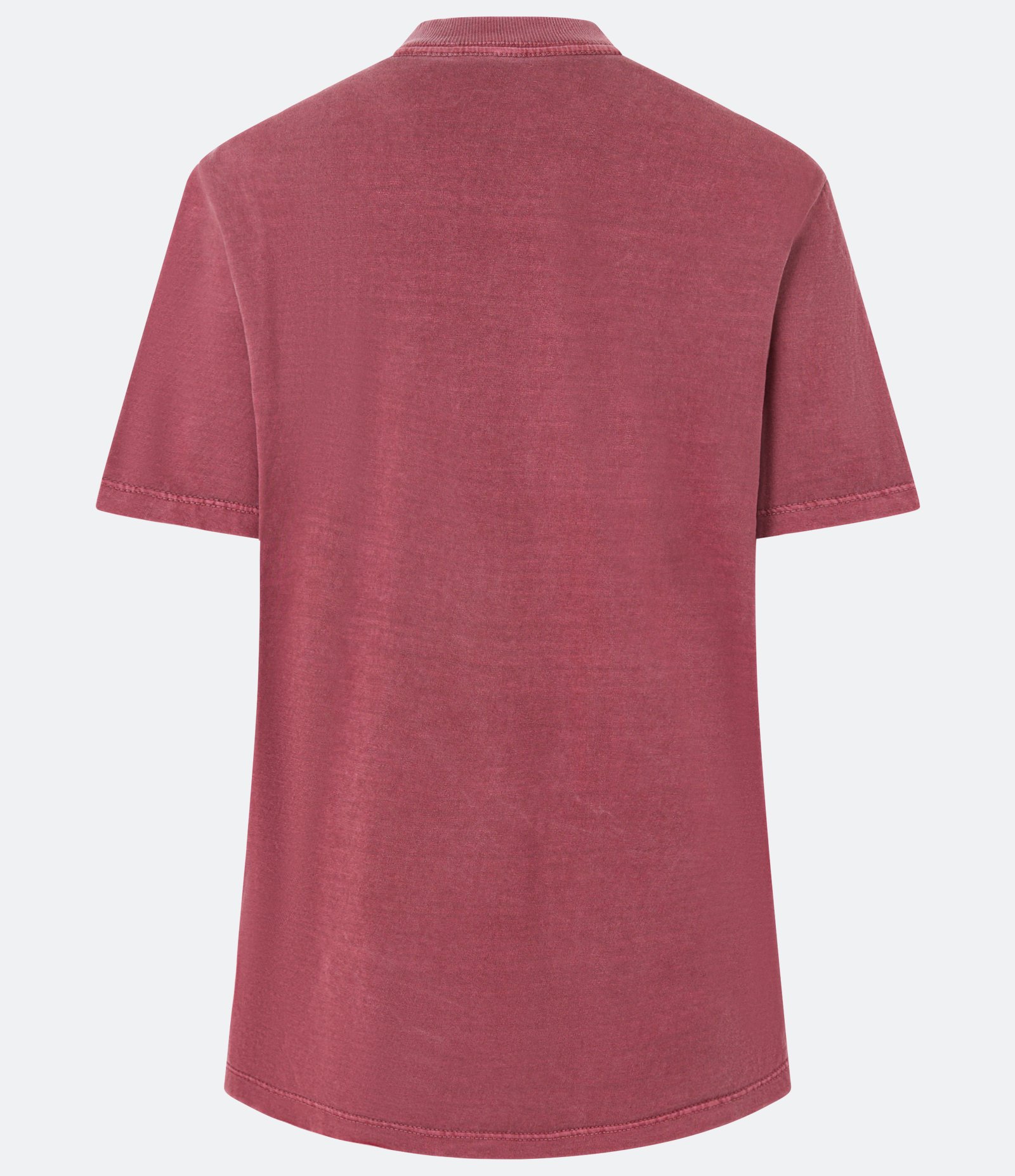 Camiseta Alongada em Algodão com Estampa em Lettering Bordô 5
