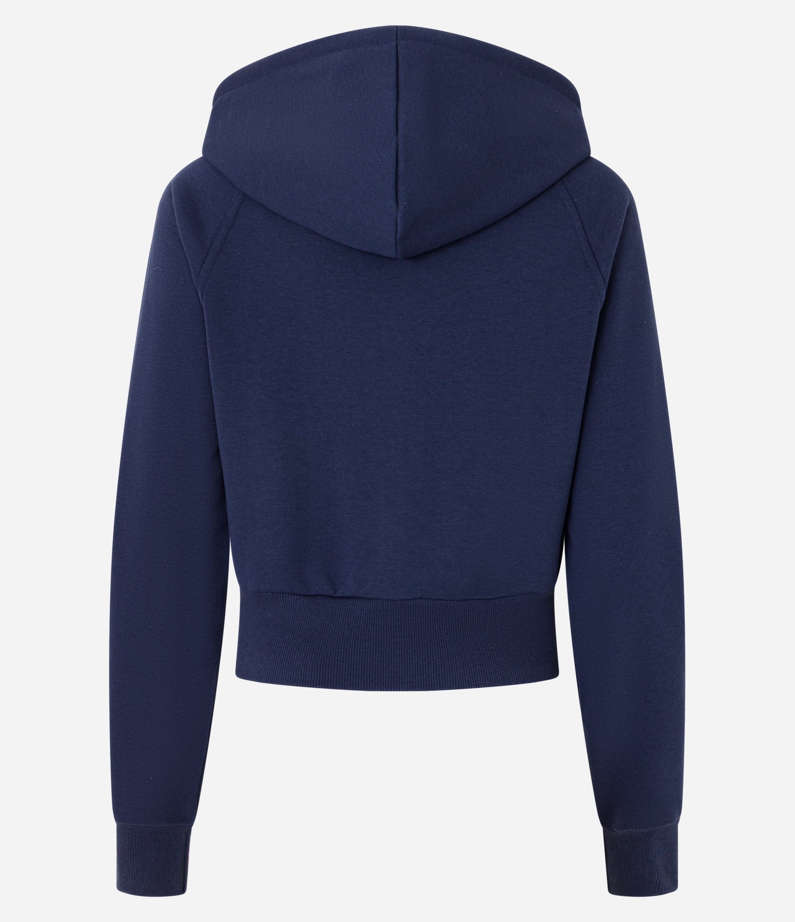 Casaco Cropped em Moletom com Felpa com Estampa Lettering Azul 7