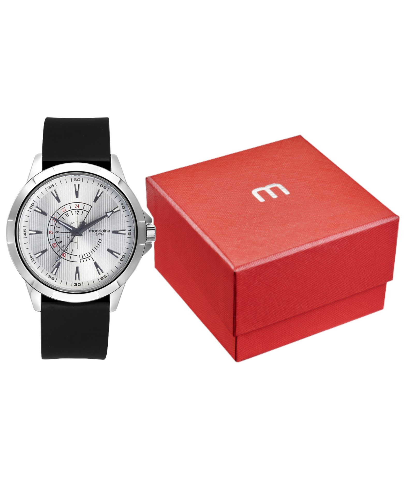 Relógio Cronógrafo Masculino Mondaine Preto 2