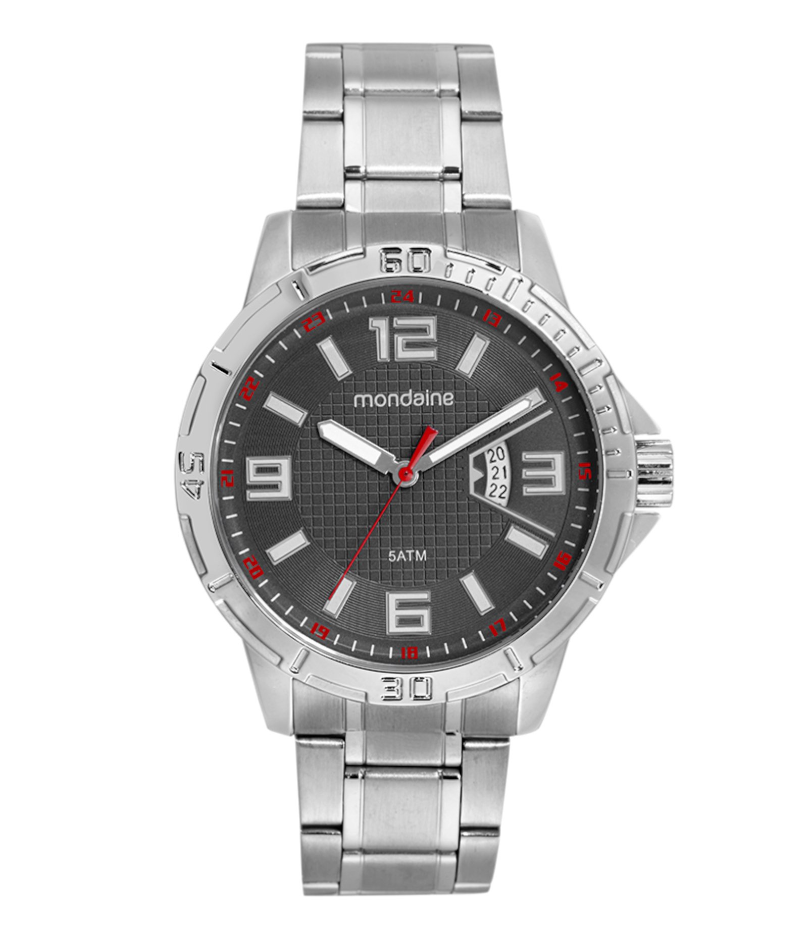 Relógio Cronógrafo Masculino Mondaine Prata 1
