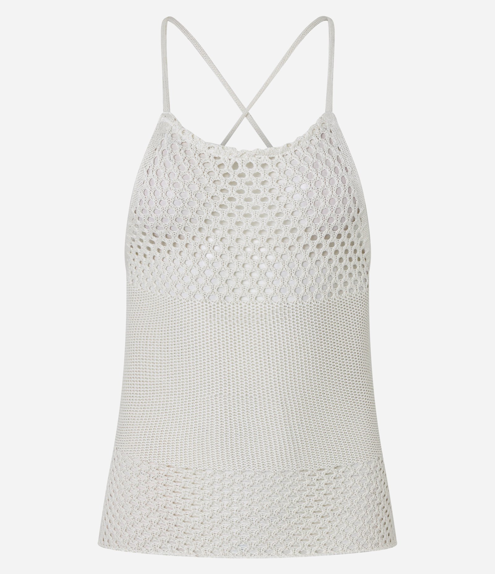 Blusa Frente Única em Tricô Branco 5