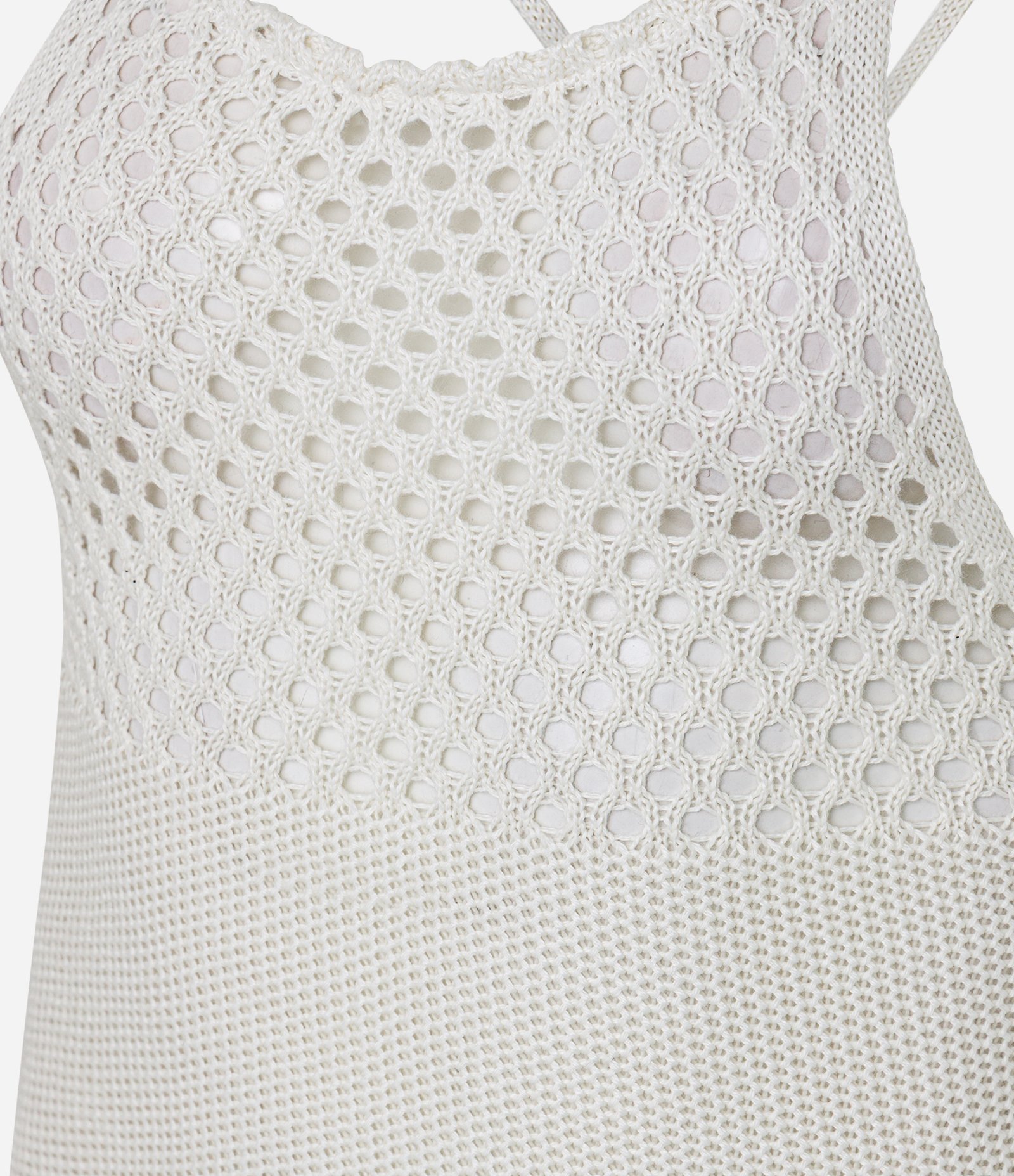 Blusa Frente Única em Tricô Branco 6