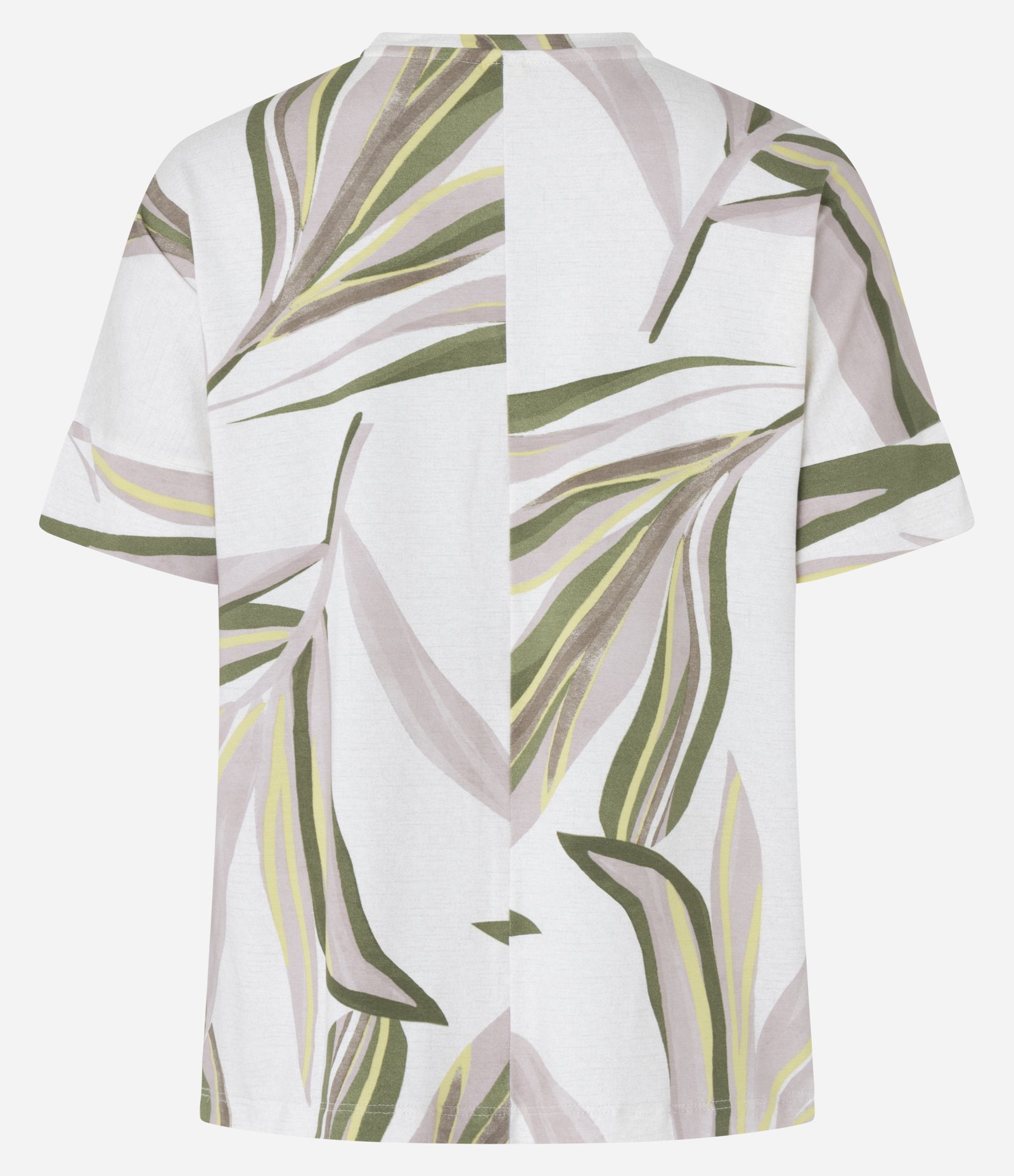 Blusa em Viscose com Estampa de Folhagem Off White 6