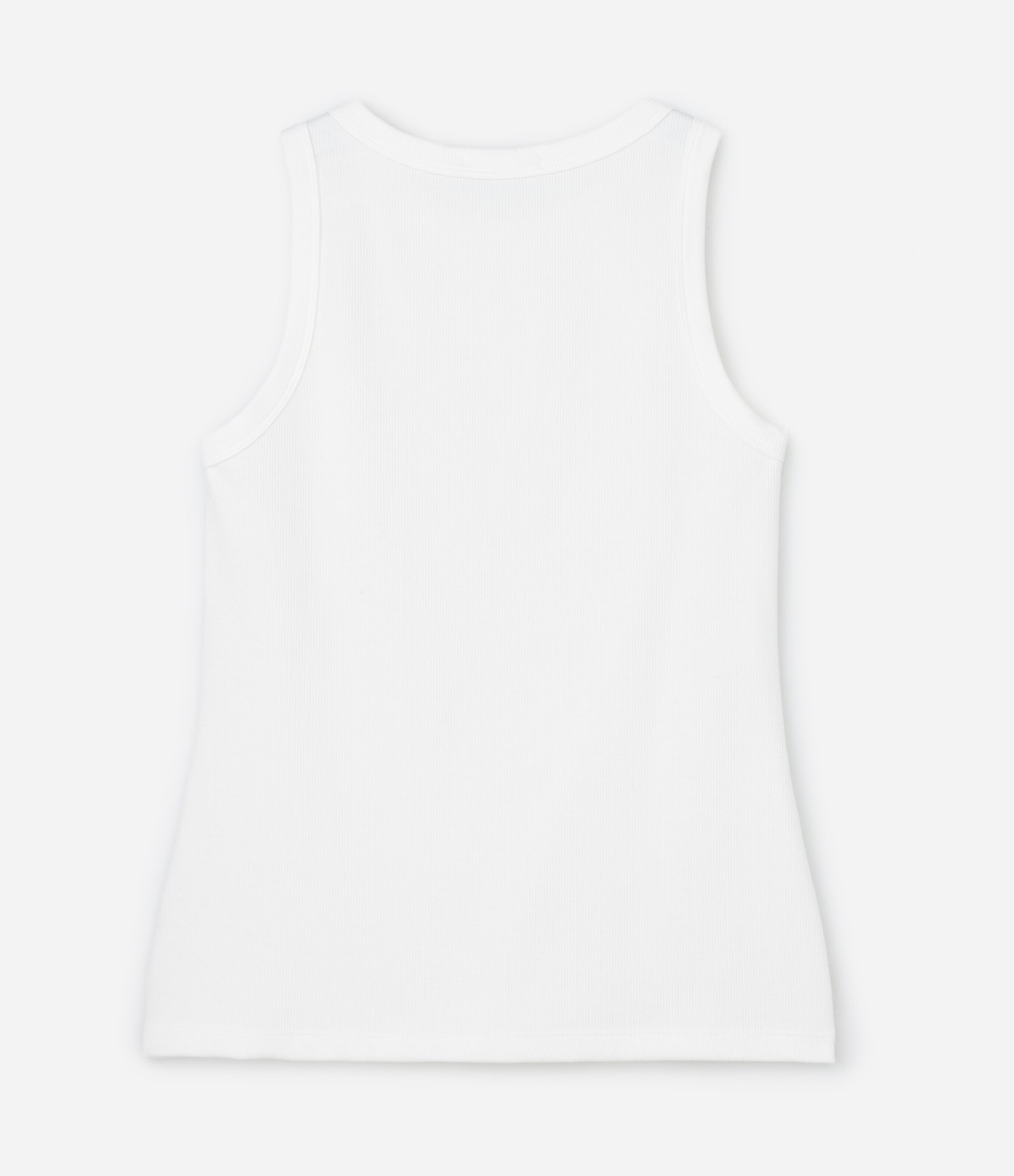 Regata em Ribana com Brilhos Curve & Plus Size Branco 5