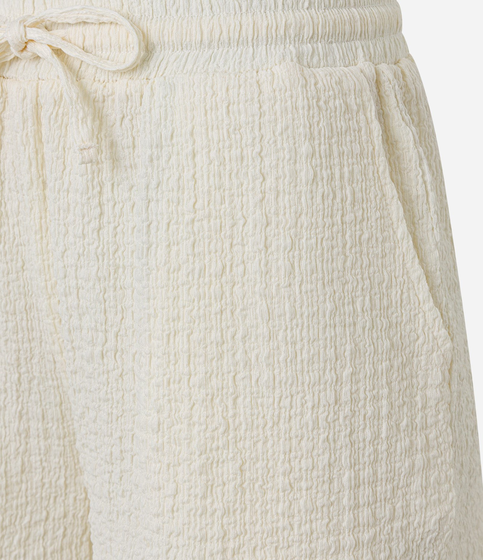 Bermuda Reta em Chambray Texturizada Off White 6