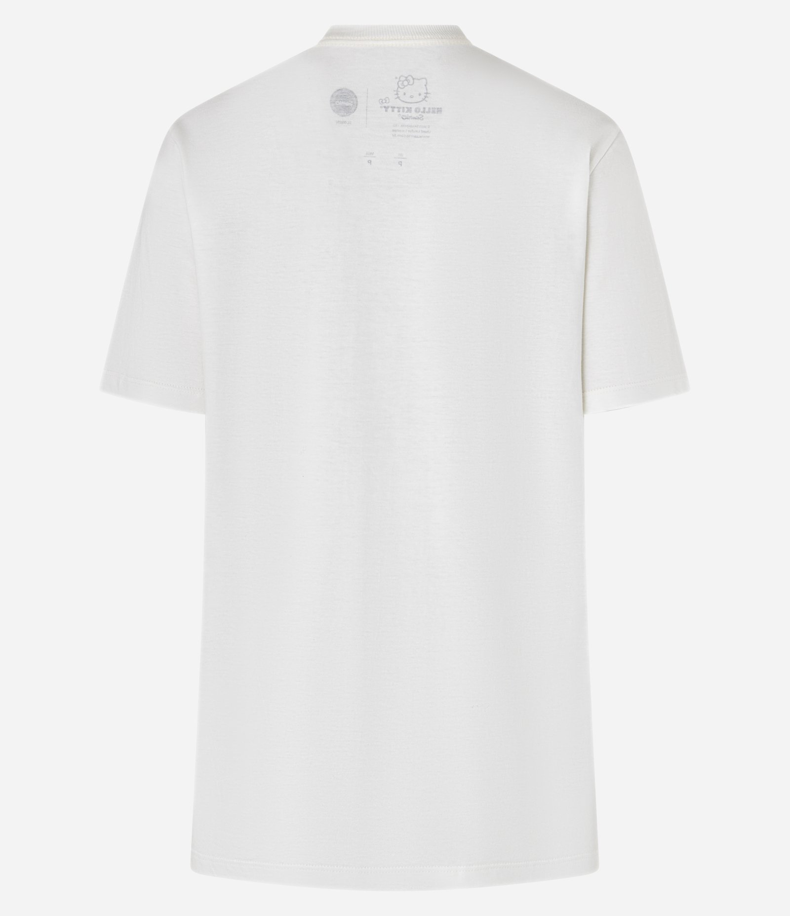 Camiseta Alongada em Algodão com Estampa Hello Kitty Branco 5