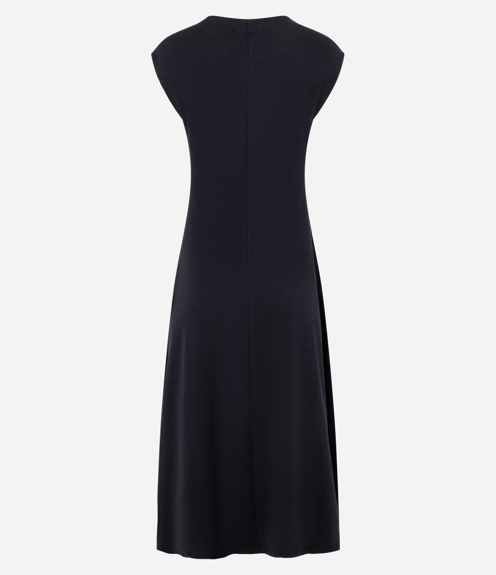 Vestido Evasê Midi em Ponto Roma Preto 7