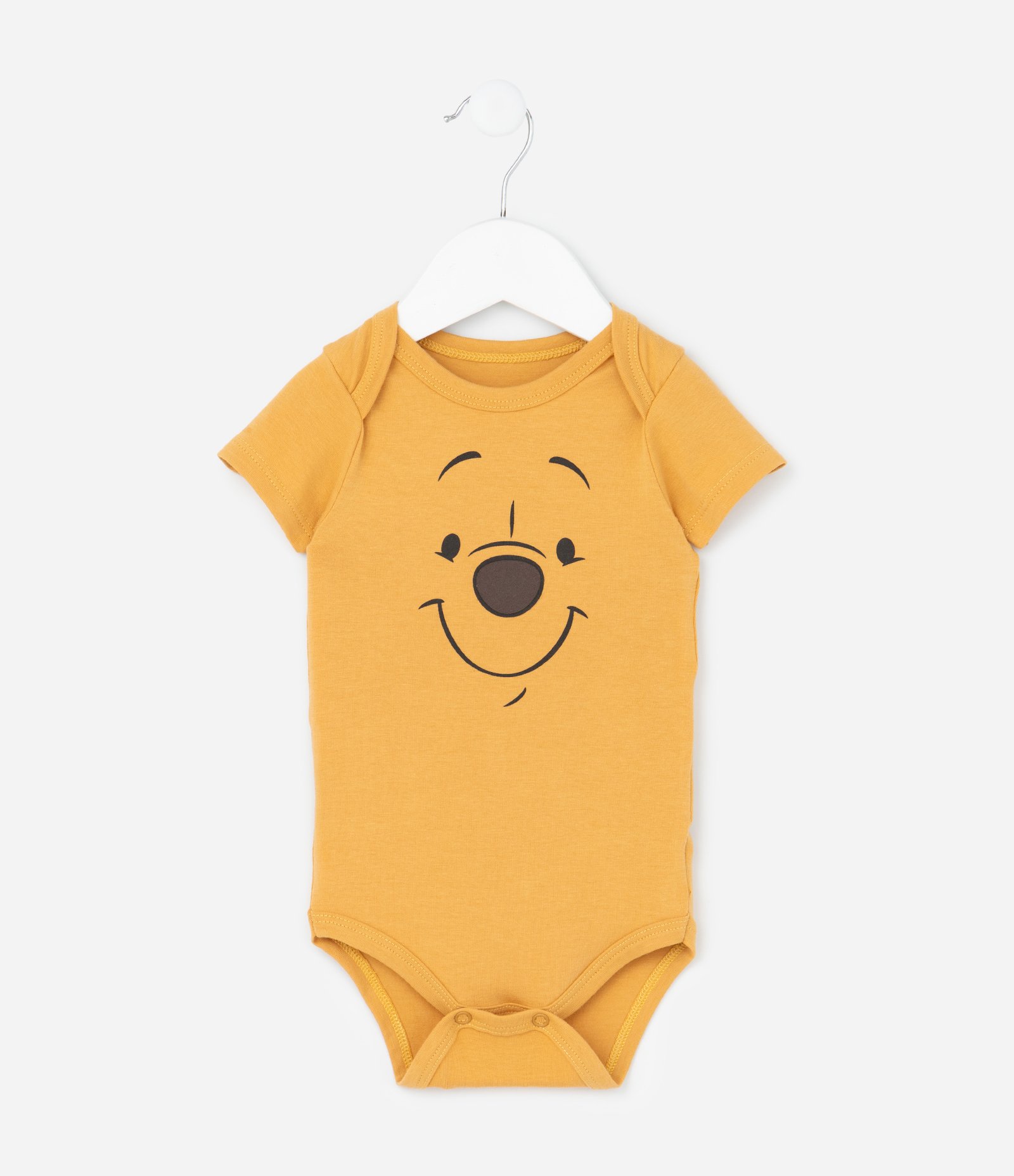 Body Infantil com Estampa Ursinho Pooh - Tam 0 a 18 meses Laranja 3