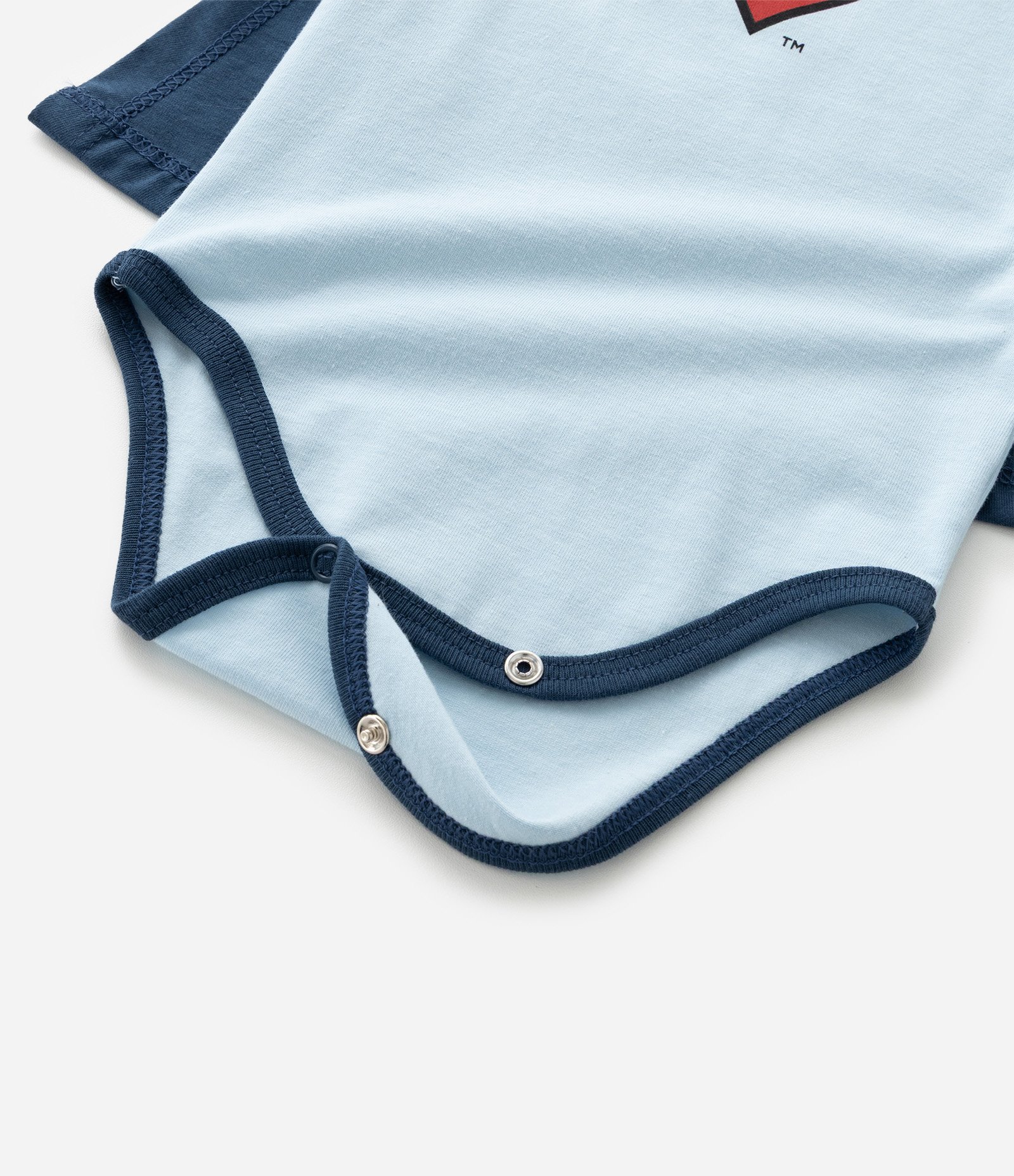 Body Infantil com Estampa Super Homem e Capa - Tam 0 a 18 Meses Azul 5