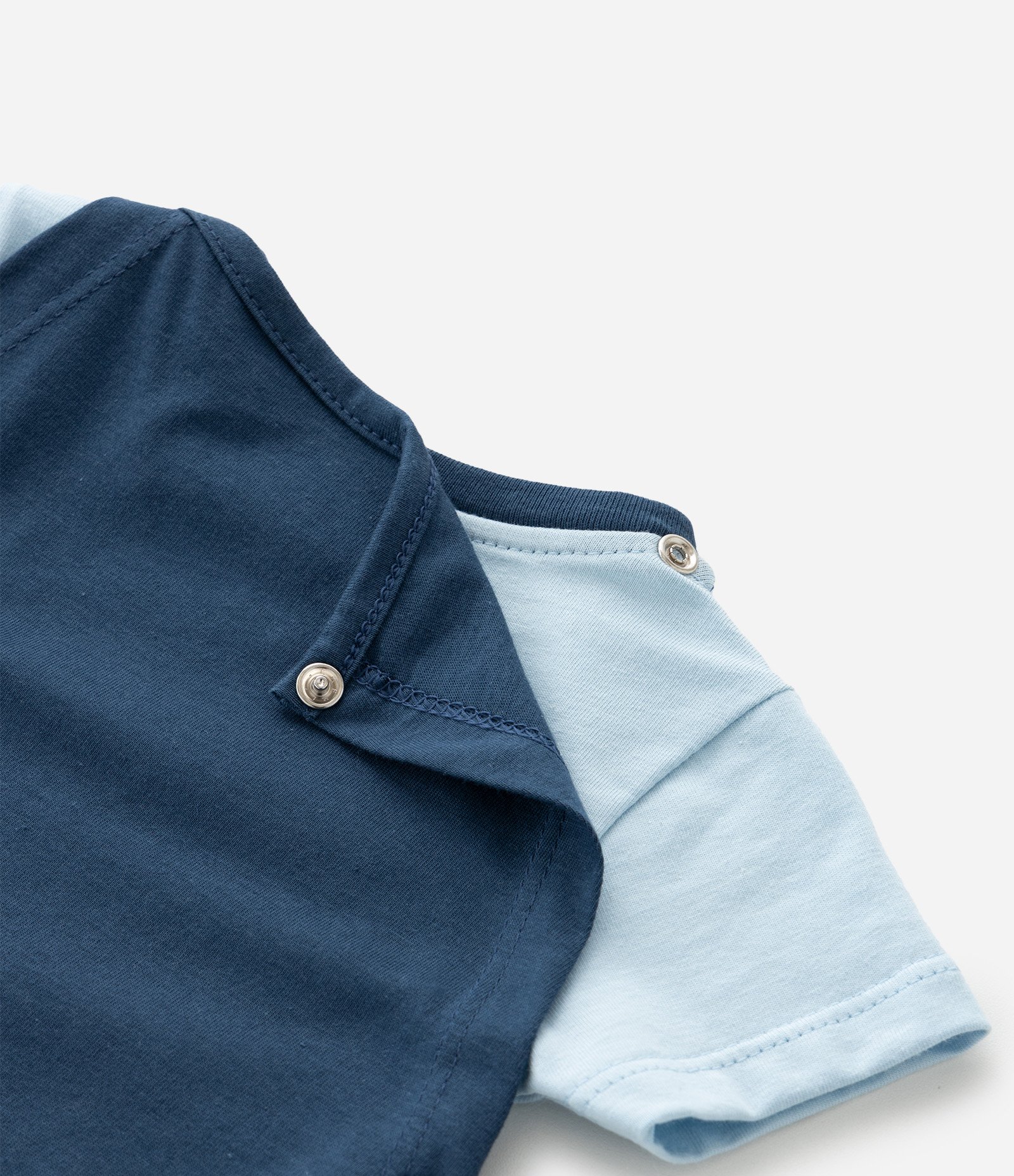 Body Infantil com Estampa Super Homem e Capa - Tam 0 a 18 Meses Azul 8