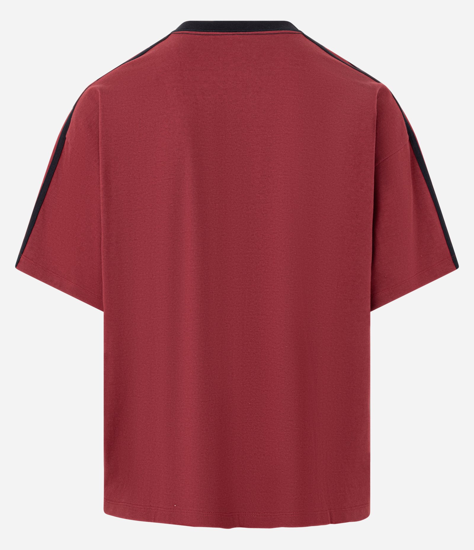 Camiseta Esportiva Oversized em Algodão com Estampa Localizada e Lettering Bordô 3