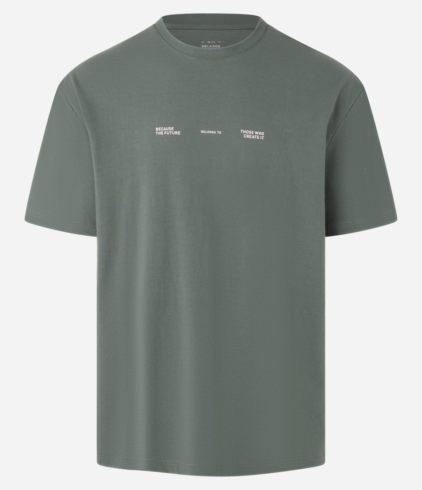 Camiseta Relaxed em Algodão com Estampa Lettering Verde 6