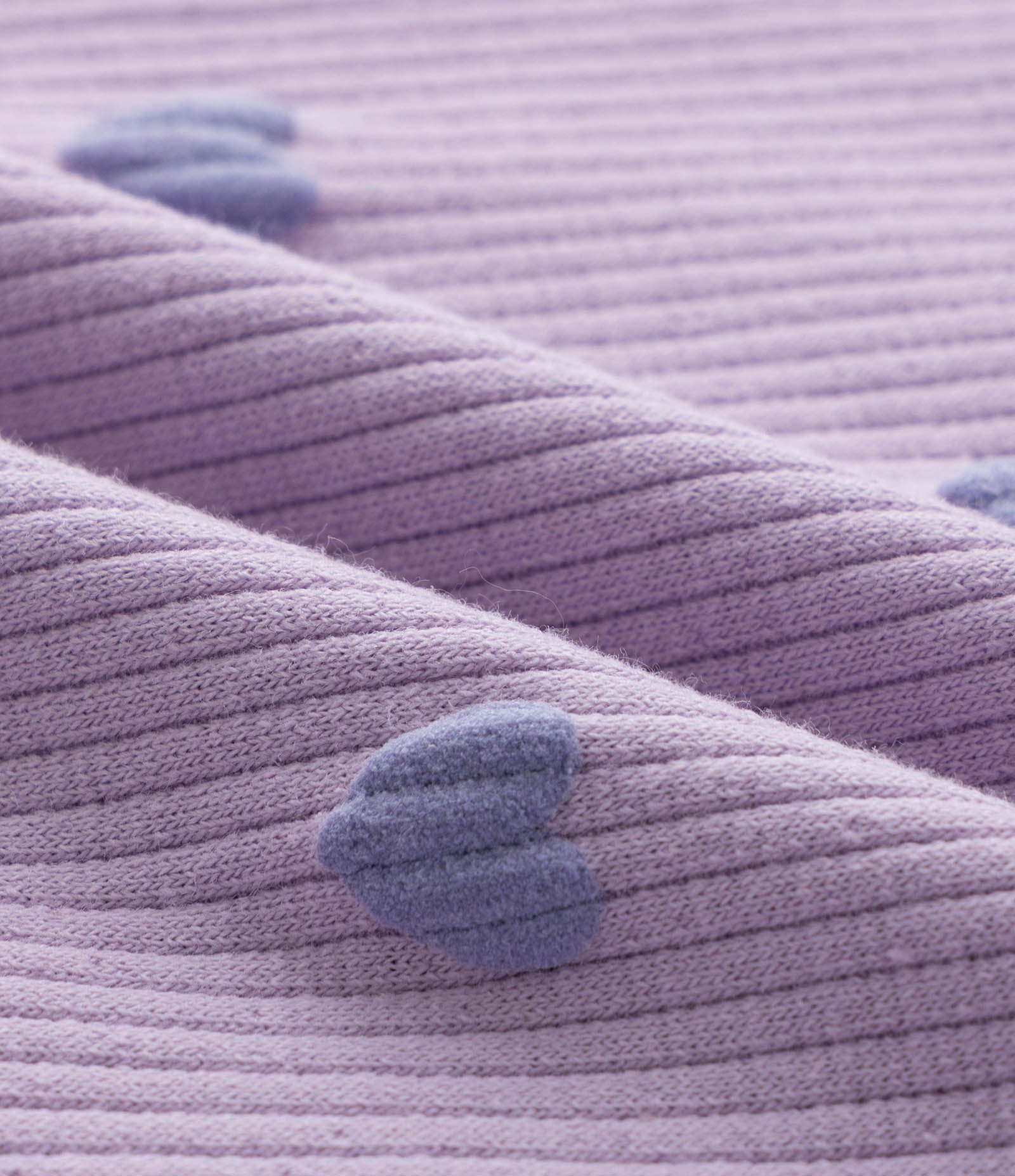 Camiseta Regular Infantil Canelada com Estampa de Corações e Frufru - Tam 1 a 6 Anos Roxo 4