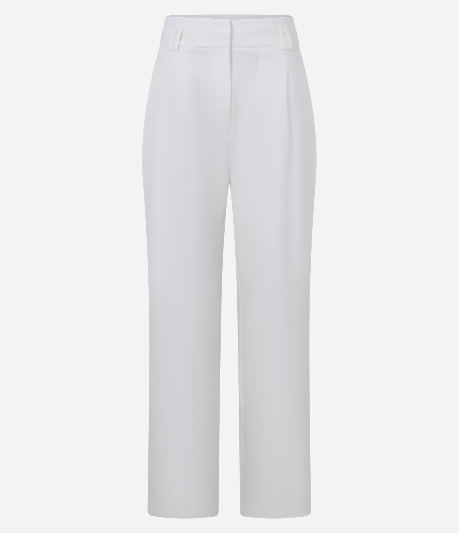 Calça Pantalona em Alfaiataria com Passantes no Cós Branco 7