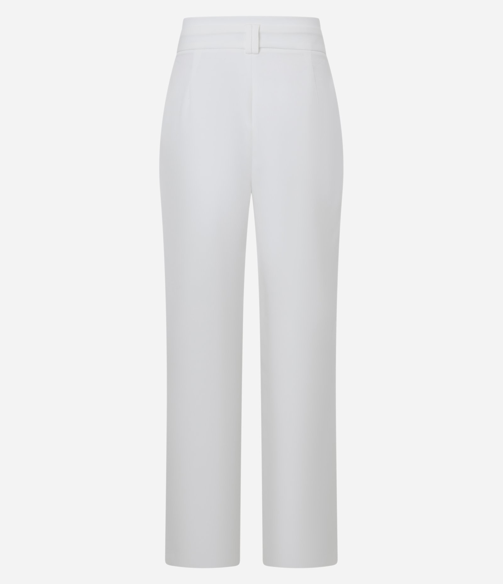 Calça Pantalona em Alfaiataria com Passantes no Cós Branco 8
