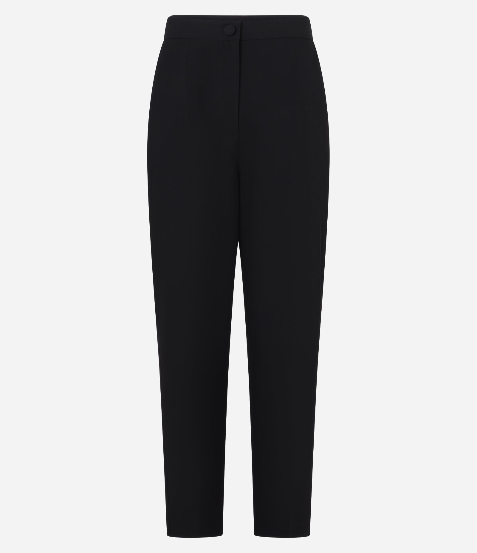Calça Pantalona Alfaiatada com Botão Forrado Preto 5