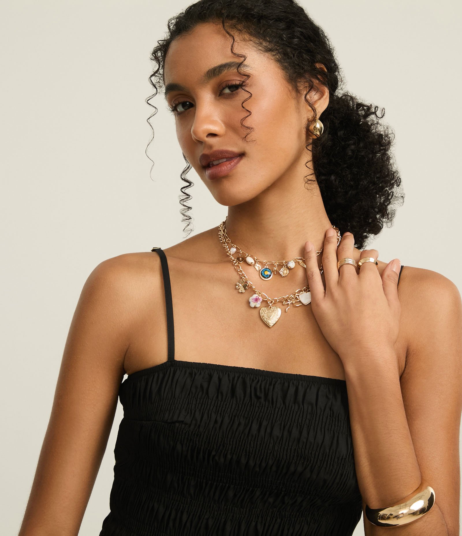 Vestido Evasê em Tricoline com Alça Fina e Lastex Preto 4