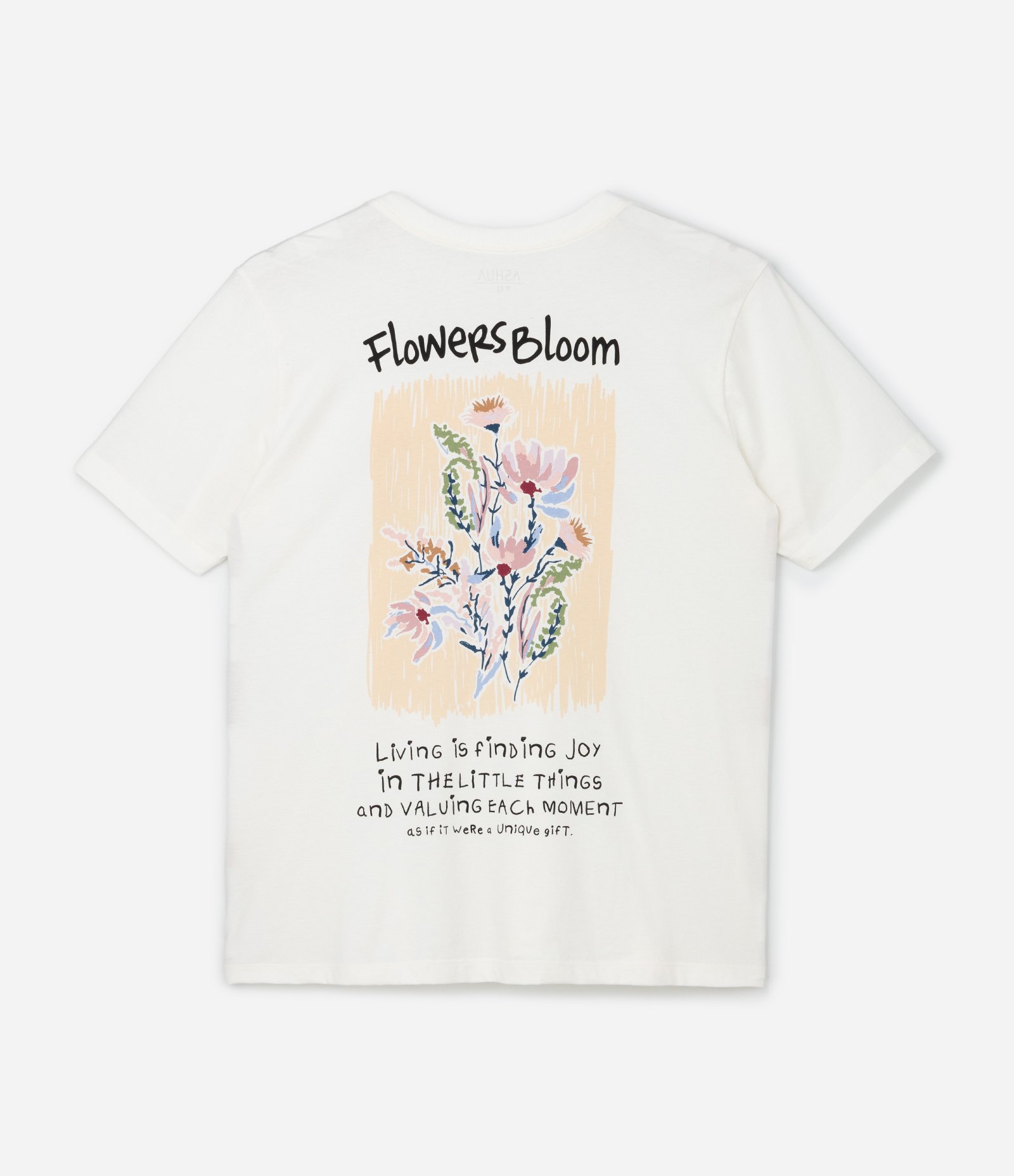 Camiseta Alongada com Estampa Flowers Bloom Curve & Plus Size Branco 6