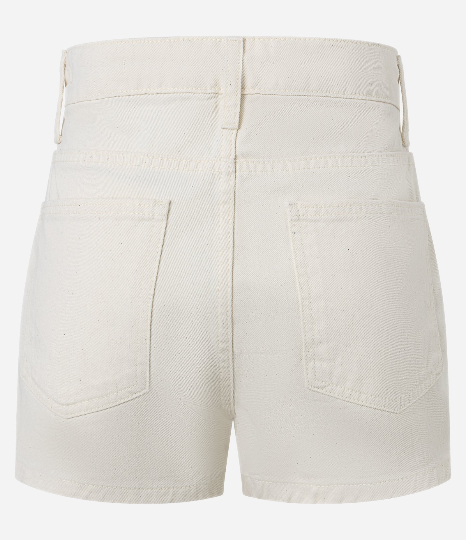 Short Saia Curto em Sarja com Passantes e Bolsos Off White 6
