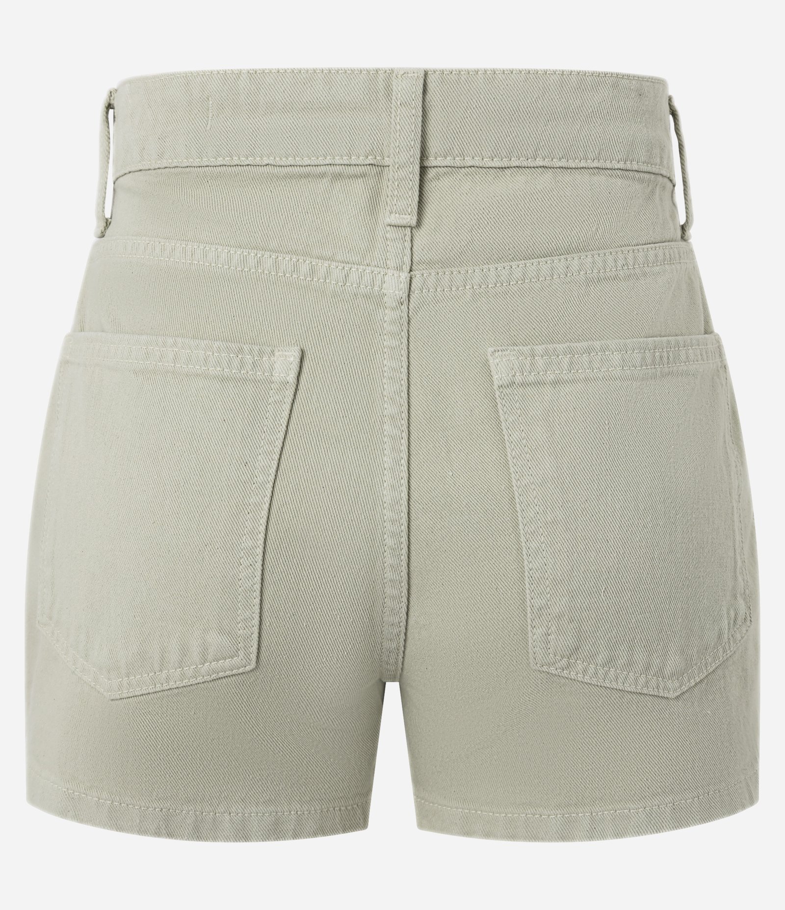 Short Saia Curto em Sarja com Passantes e Bolsos Verde 8