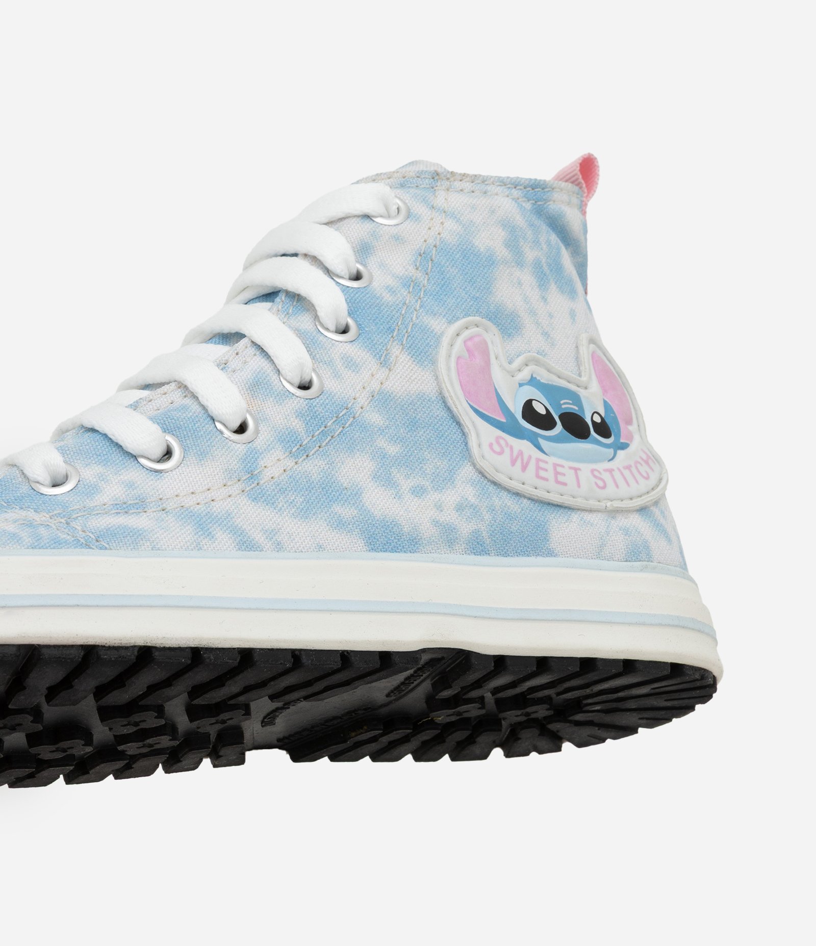 Tênis Abotinado Infantil com Estampa Tie Dye e Patch Stitch - Tam 28 ao 34 Azul 4