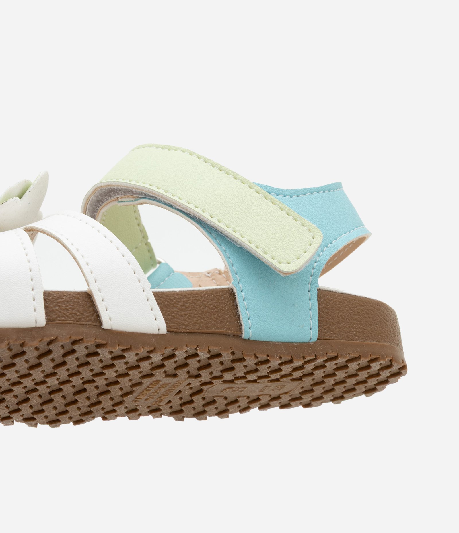 Sandália Infantil com Florzinhas Aplicadas - Tam 20 ao 21 Multicores 3