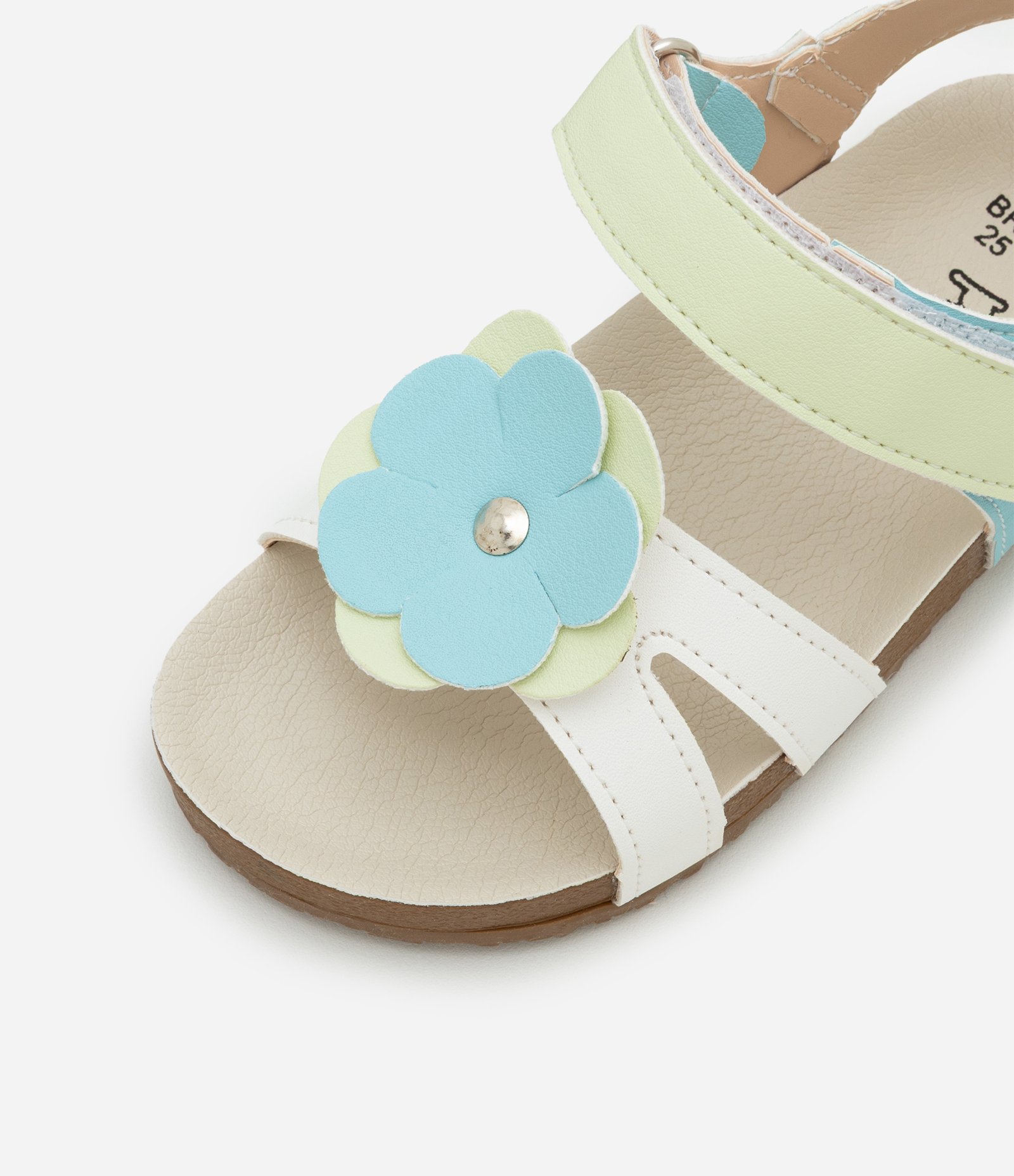 Sandália Infantil com Florzinhas Aplicadas - Tam 20 ao 21 Multicores 4