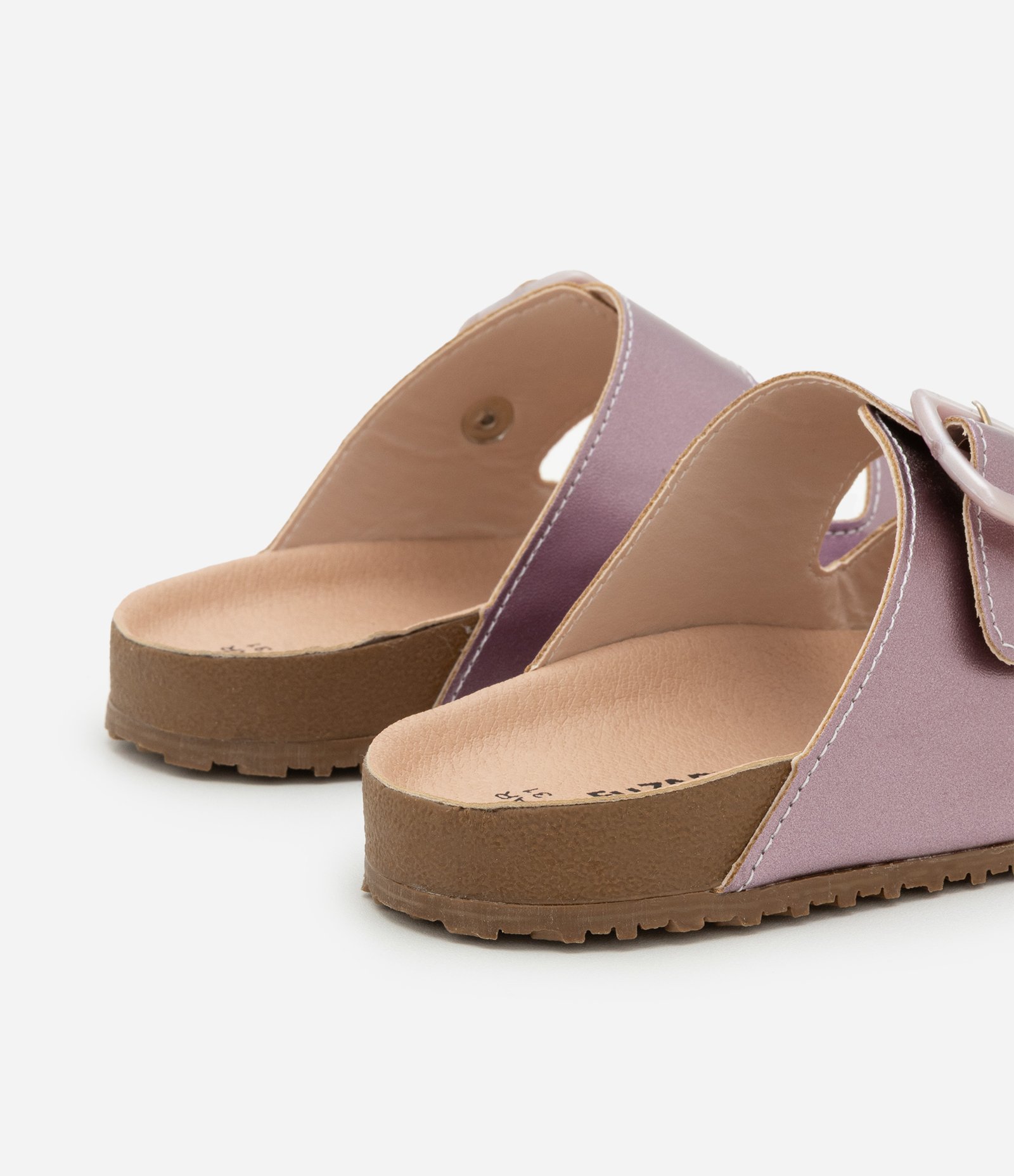 Sandália Infantil Metalizada com Tiras e Fivelas - Tam 28 a 34 Rosa 2