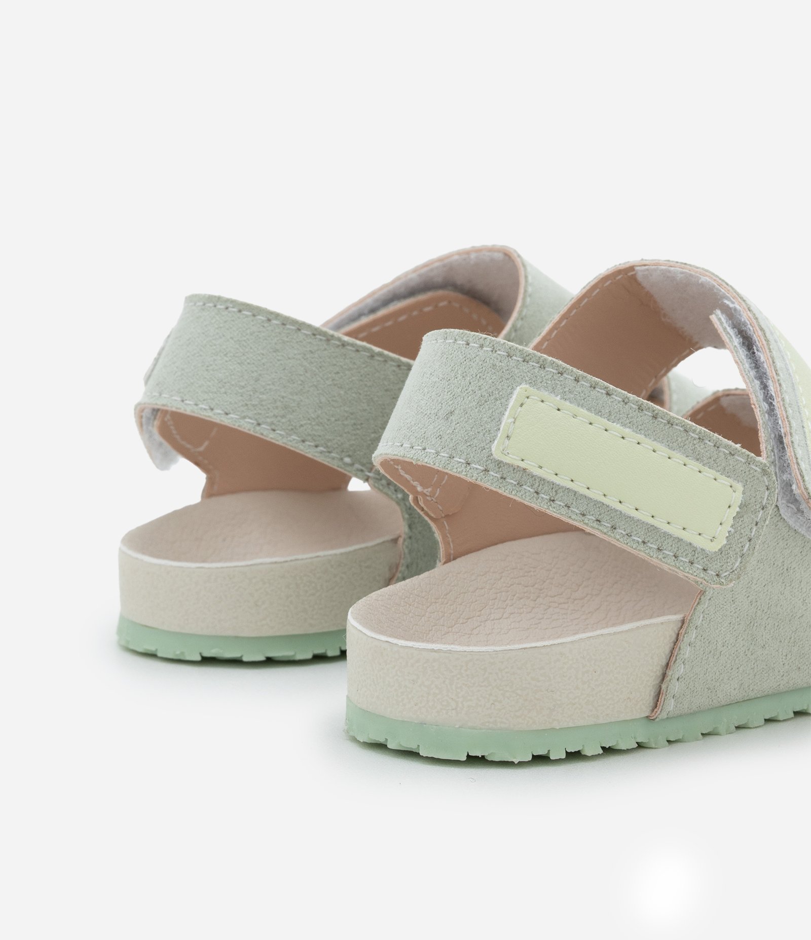 Sandália Infantil com Tiras de Velcro - Tam 20 ao 27 Verde 2