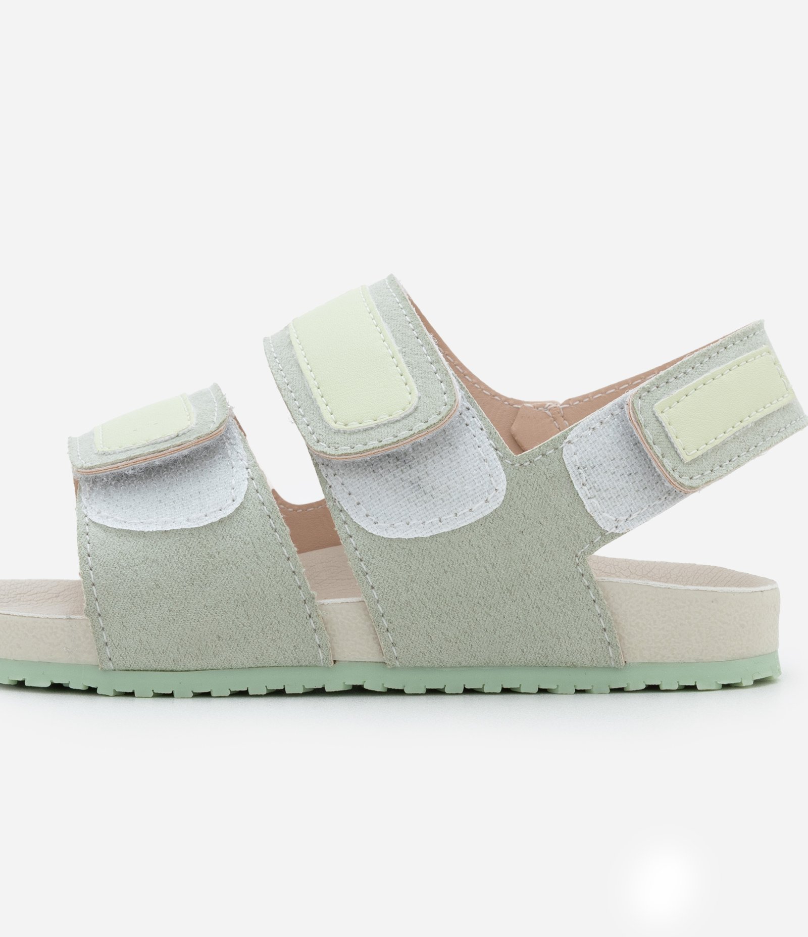 Sandália Infantil com Tiras de Velcro - Tam 20 ao 27 Verde 5