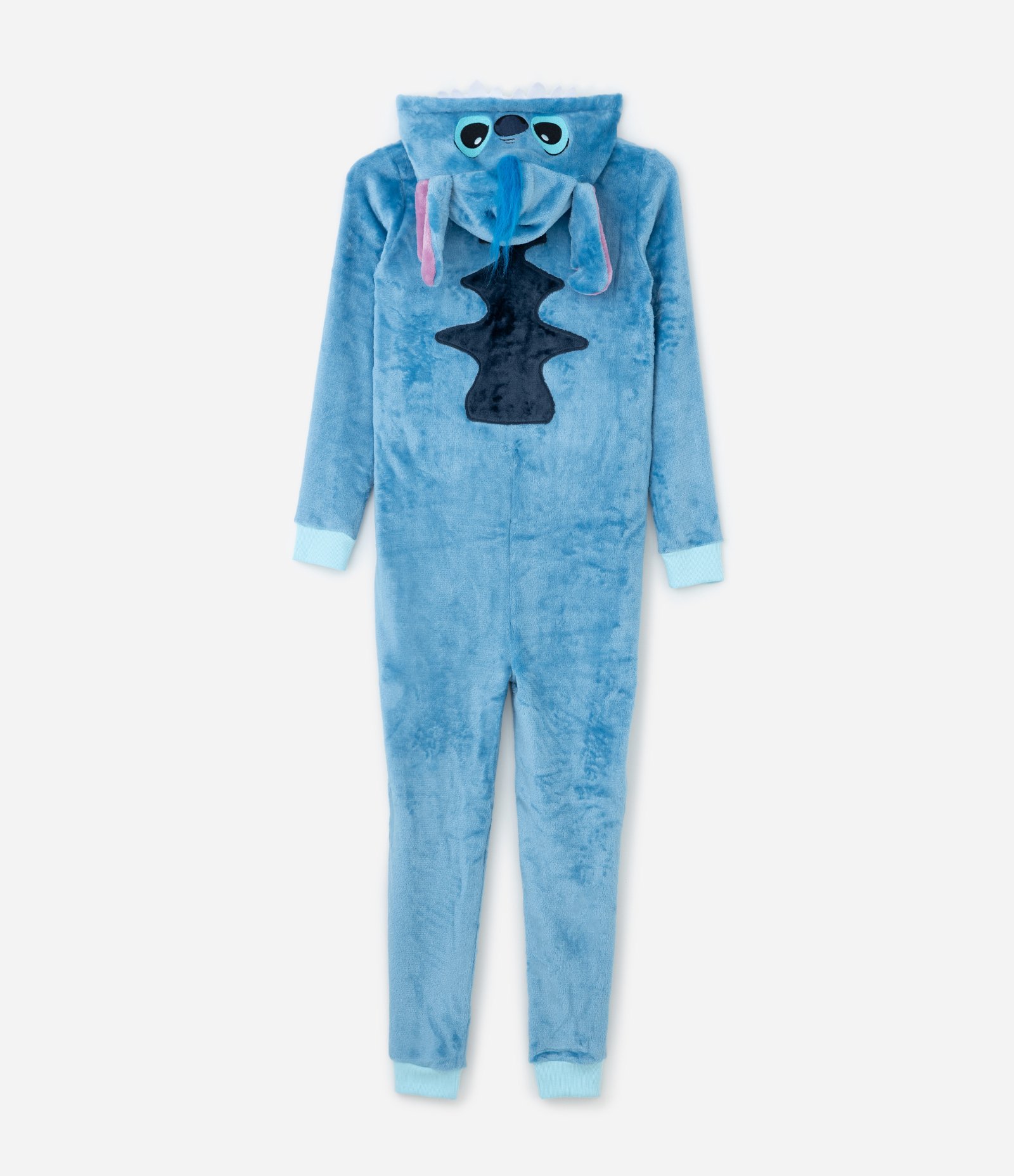 Pijama Jumper Infantil em Fleece com Bordado Stitch - Tam 5 a 14 Anos Azul 2