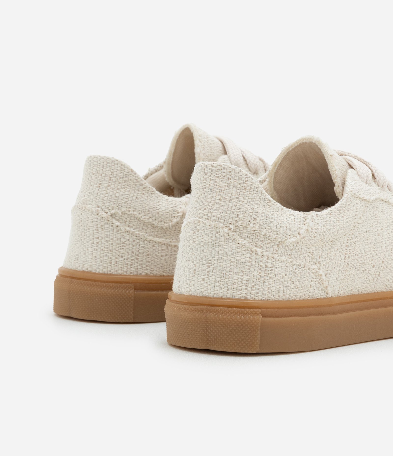 Tênis Infantil Casual em Tweed - Tam 28 ao 34 Off White 3