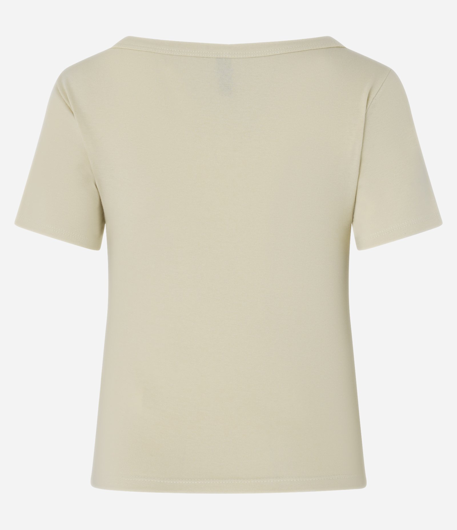 Blusa em Ribana com Recorte na Gola e Botões Amarelo 6