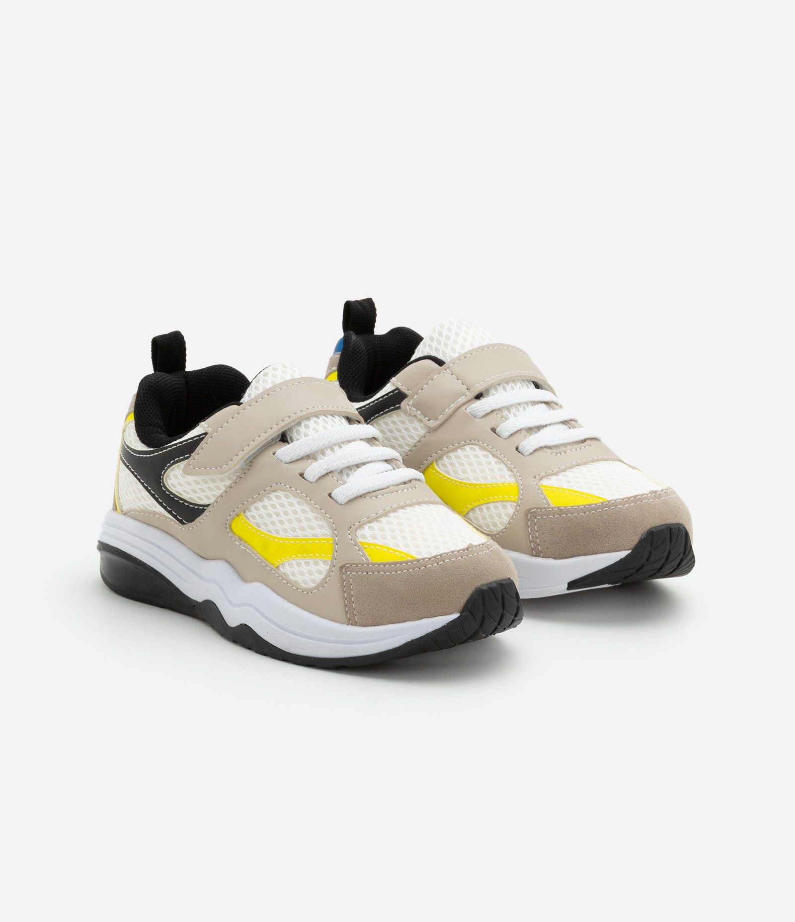 Tênis Esportivo Infantil com Velcro e Recortes - Tam 28 ao 34 Multicores 1