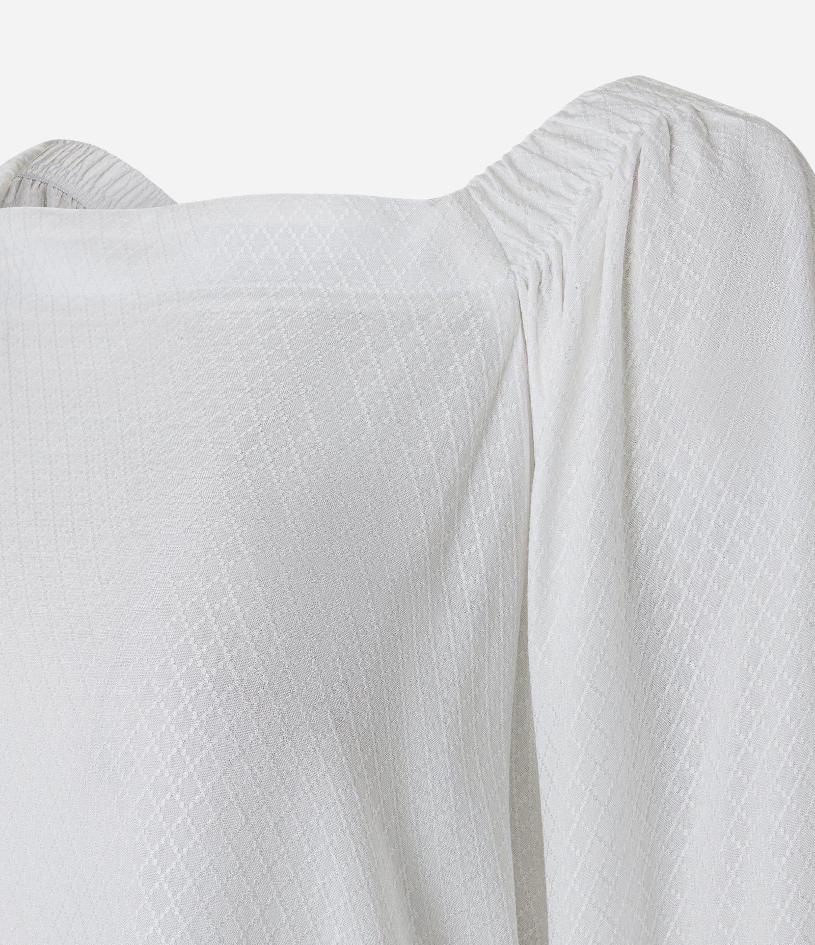 Blusa Alfaiatada em Viscose com Amarração no Punho Off White 6