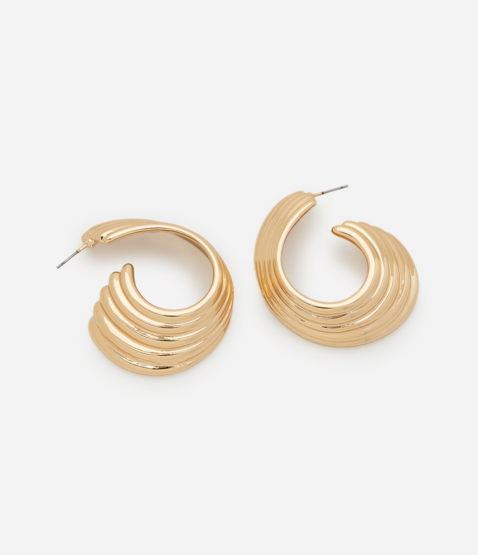 Brinco Argola Torcida Dourado 1