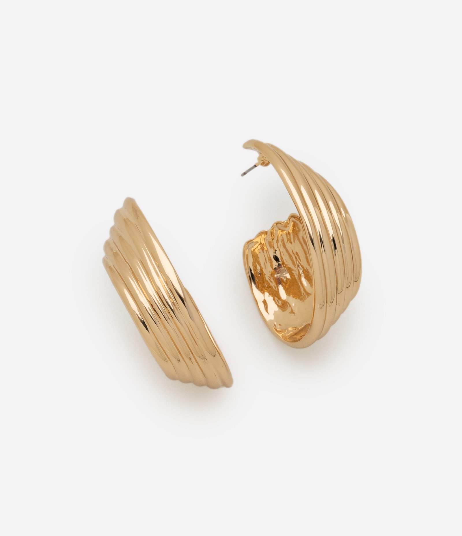 Brinco Argola Torcida Dourado 2