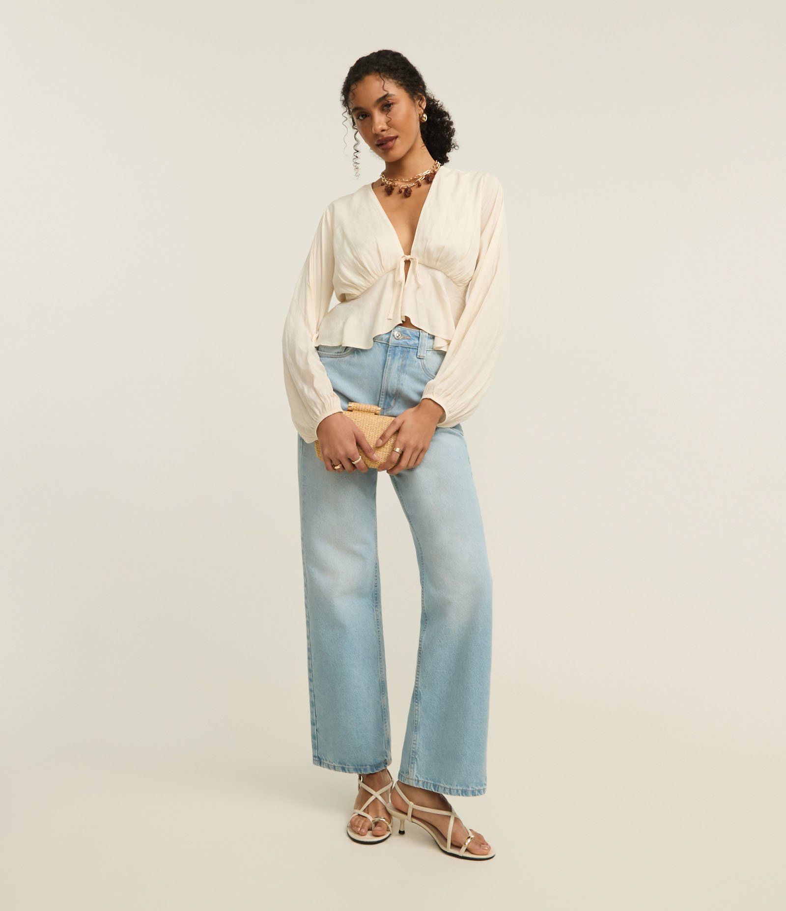 Calça Comfort Reta em Jeans com Cintura Alta Azul 2