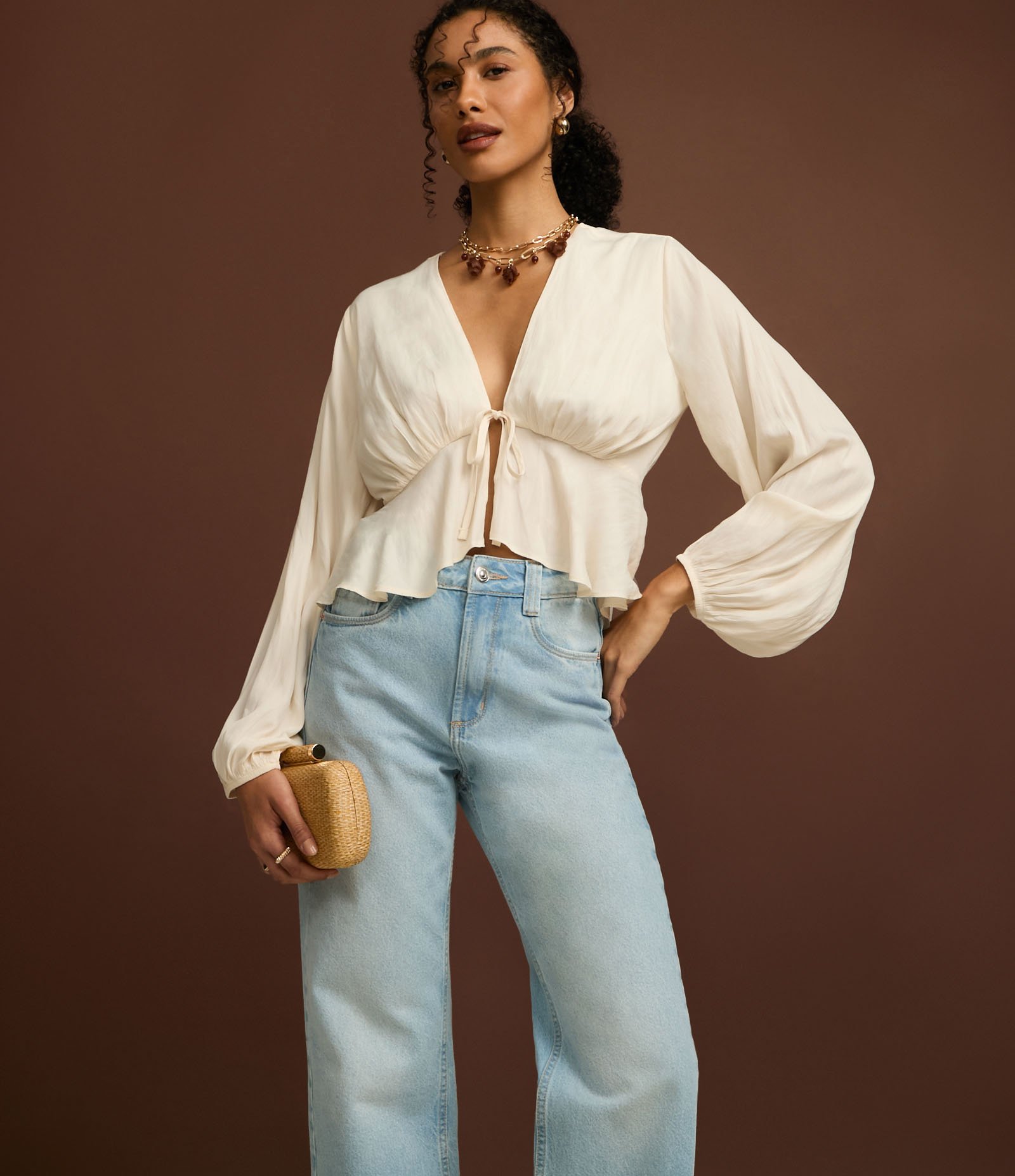 Calça Comfort Reta em Jeans com Cintura Alta Azul 5