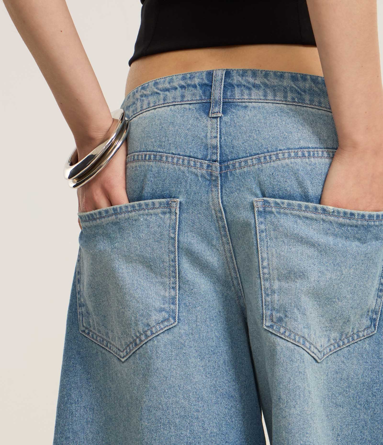 Bermuda Jorts em Jeans com Bolsos Médio 5